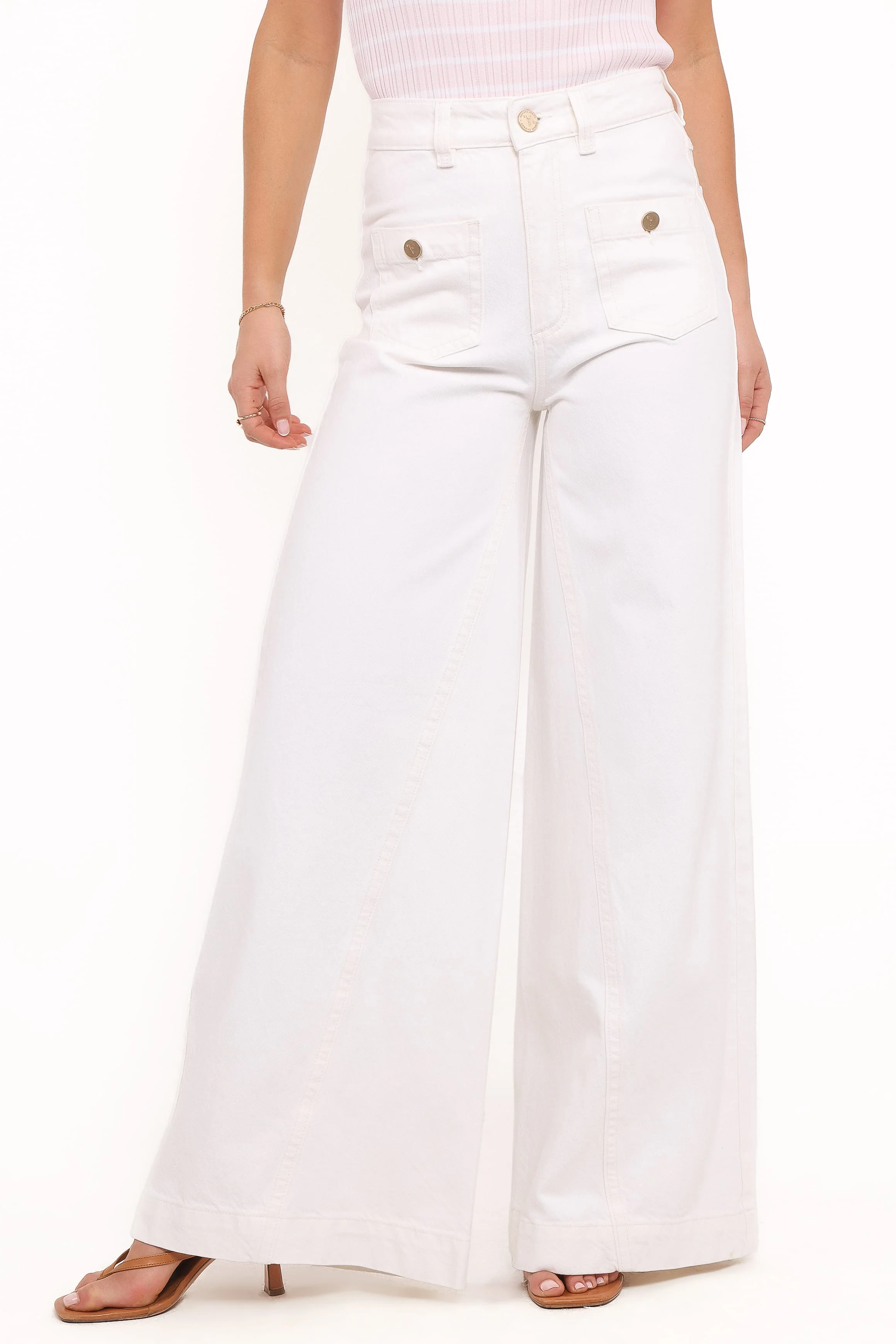 Abrand 94 Super Wide Jeans - White Gold - Image 2