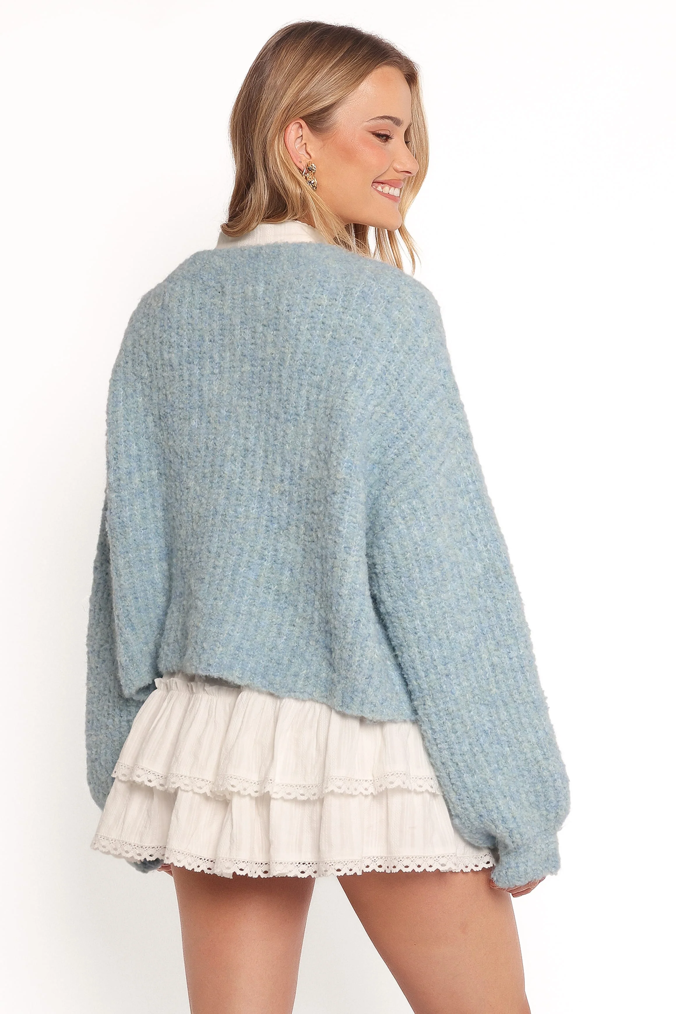 Albertine Cardigan - Blue - Image 5