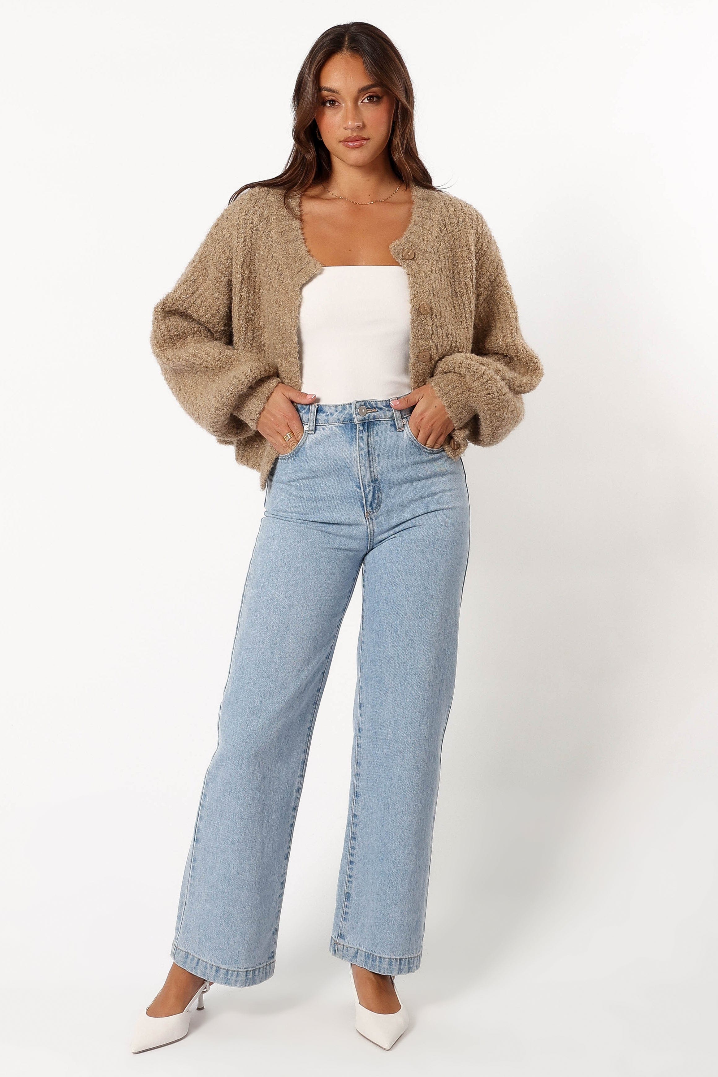 Albertine Cardigan - Latte - Image 4