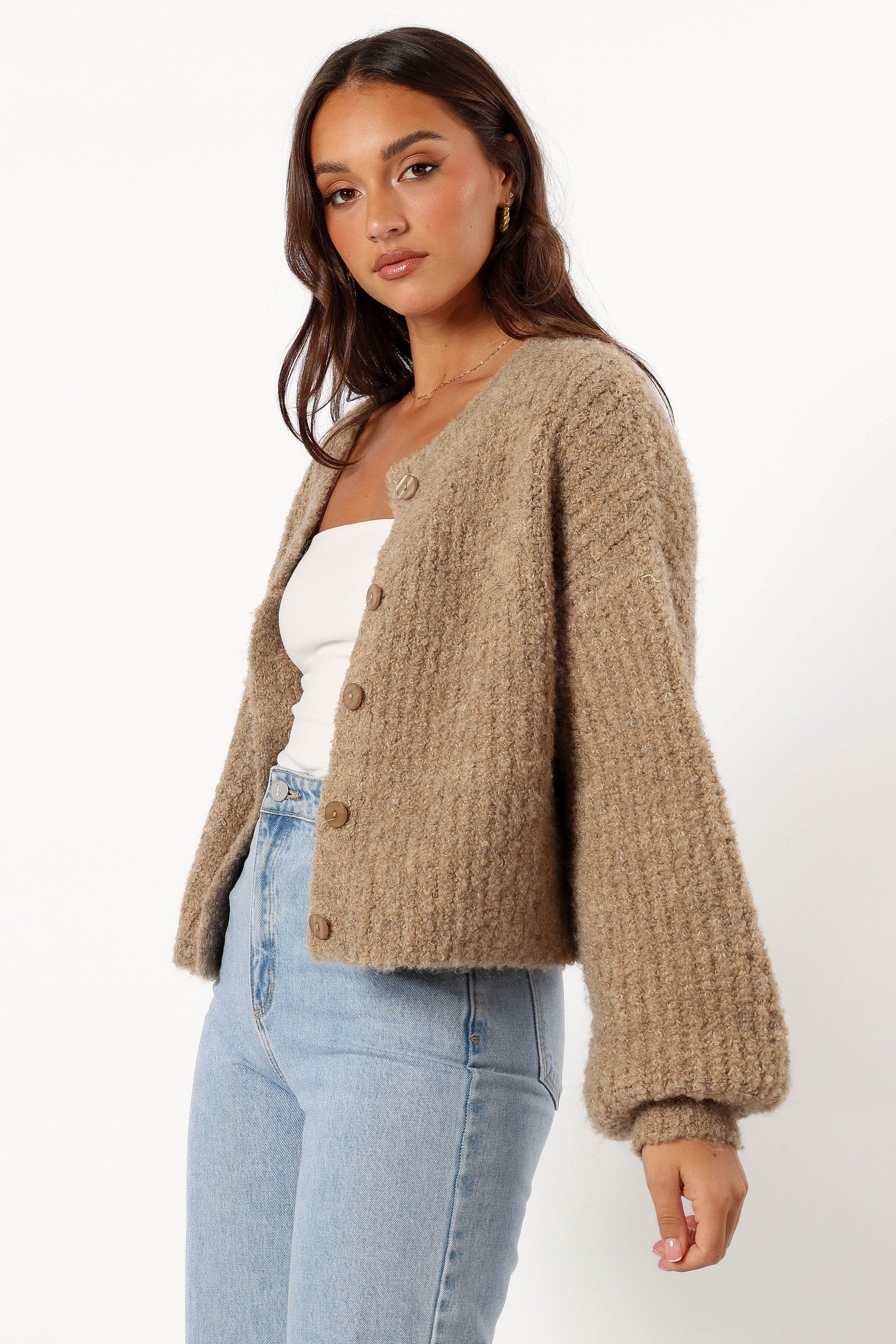 Albertine Cardigan - Latte - Image 5