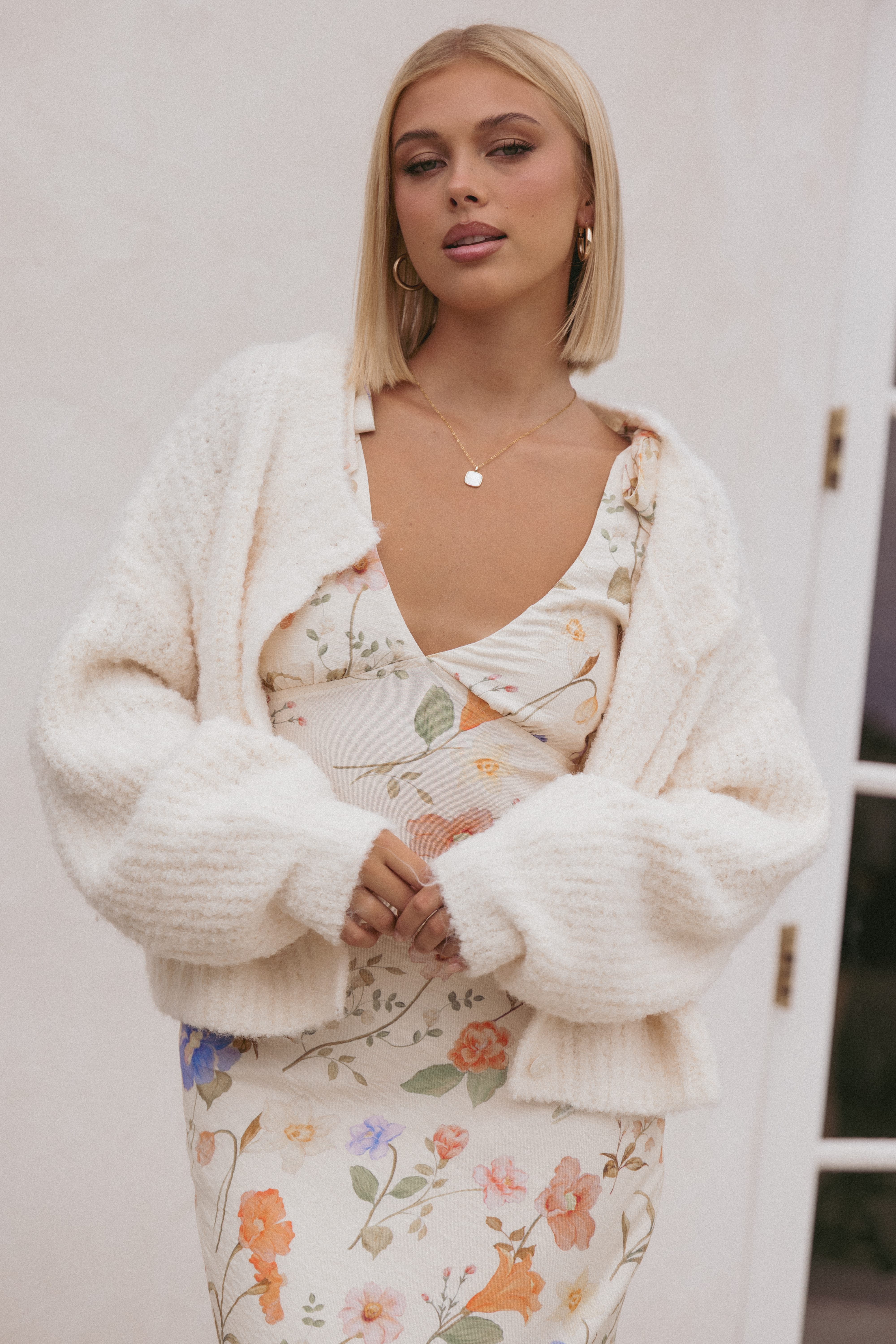 Albertine Cardigan - White - Image 9