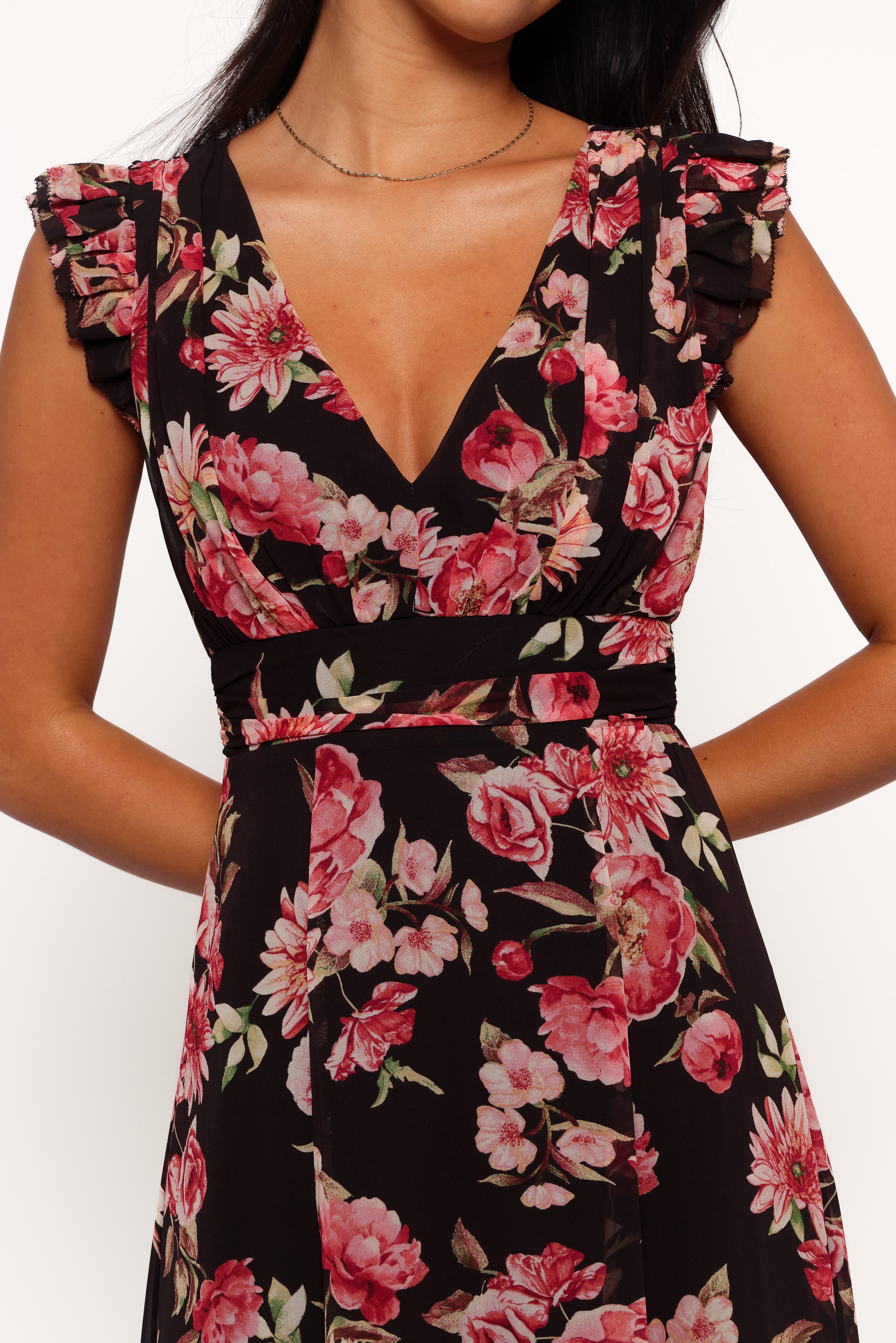 Aldo Maxi Dress - Black Floral - Image 2
