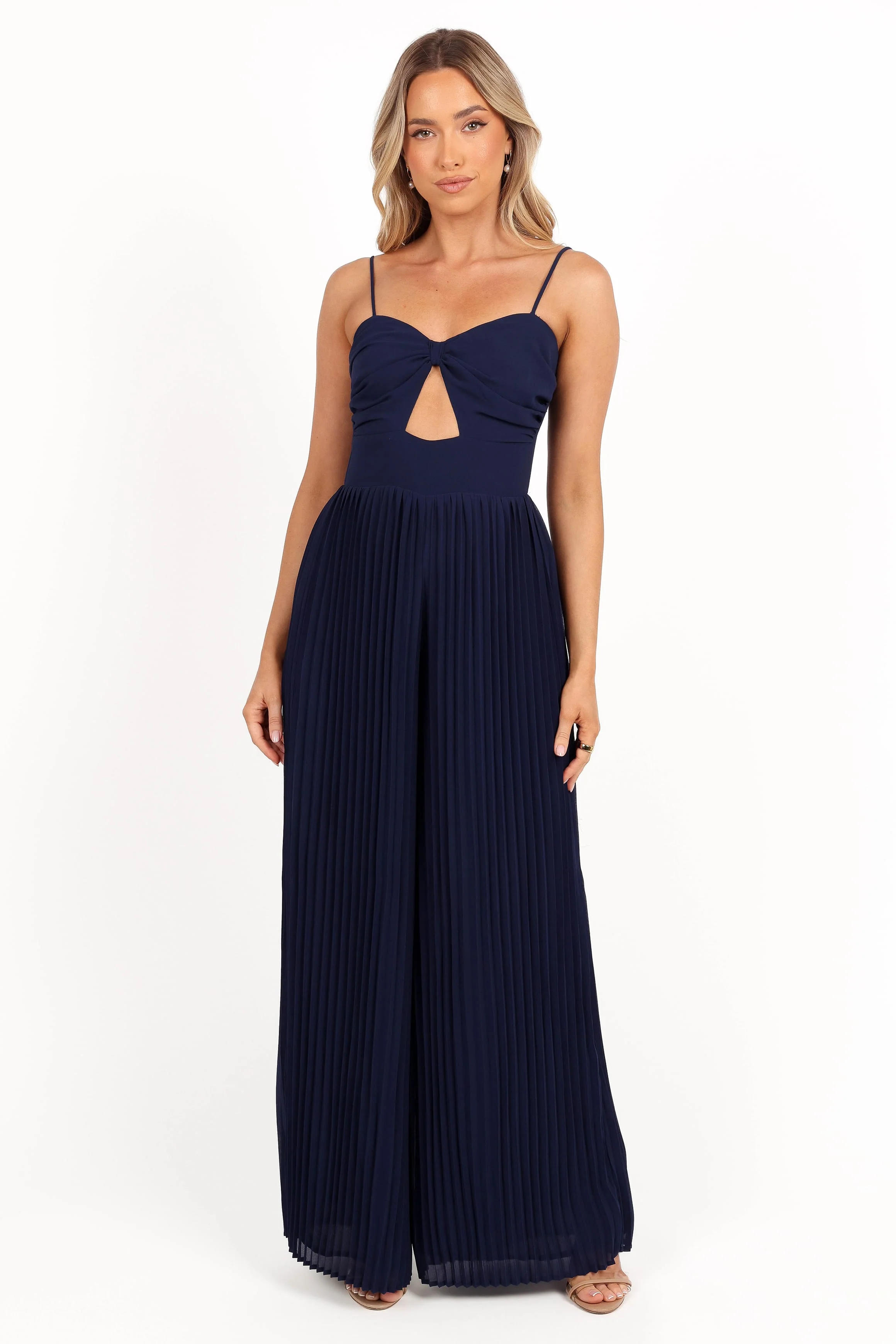 Alice Wide Leg Jumpsuit - Navy - Image 3