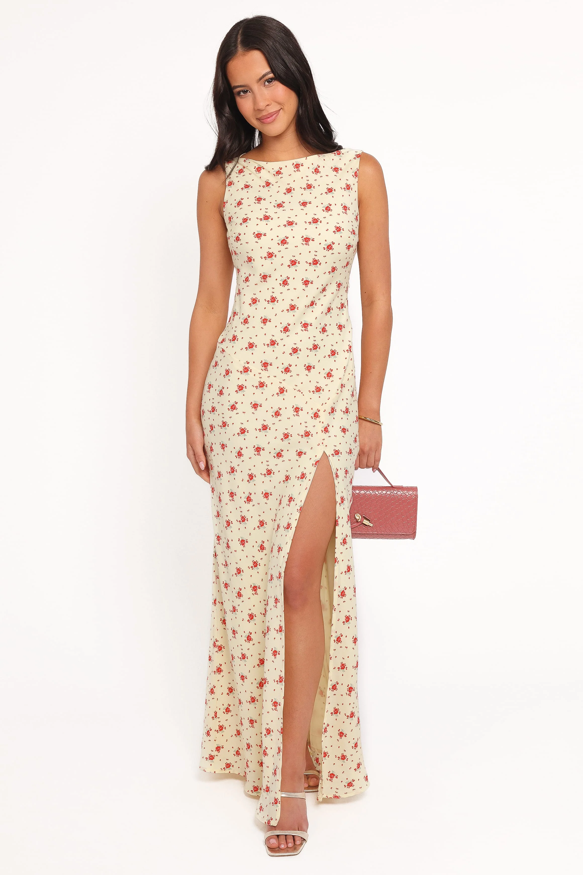 Alima Sleeveless Maxi Dress - Yellow Floral - Image 6