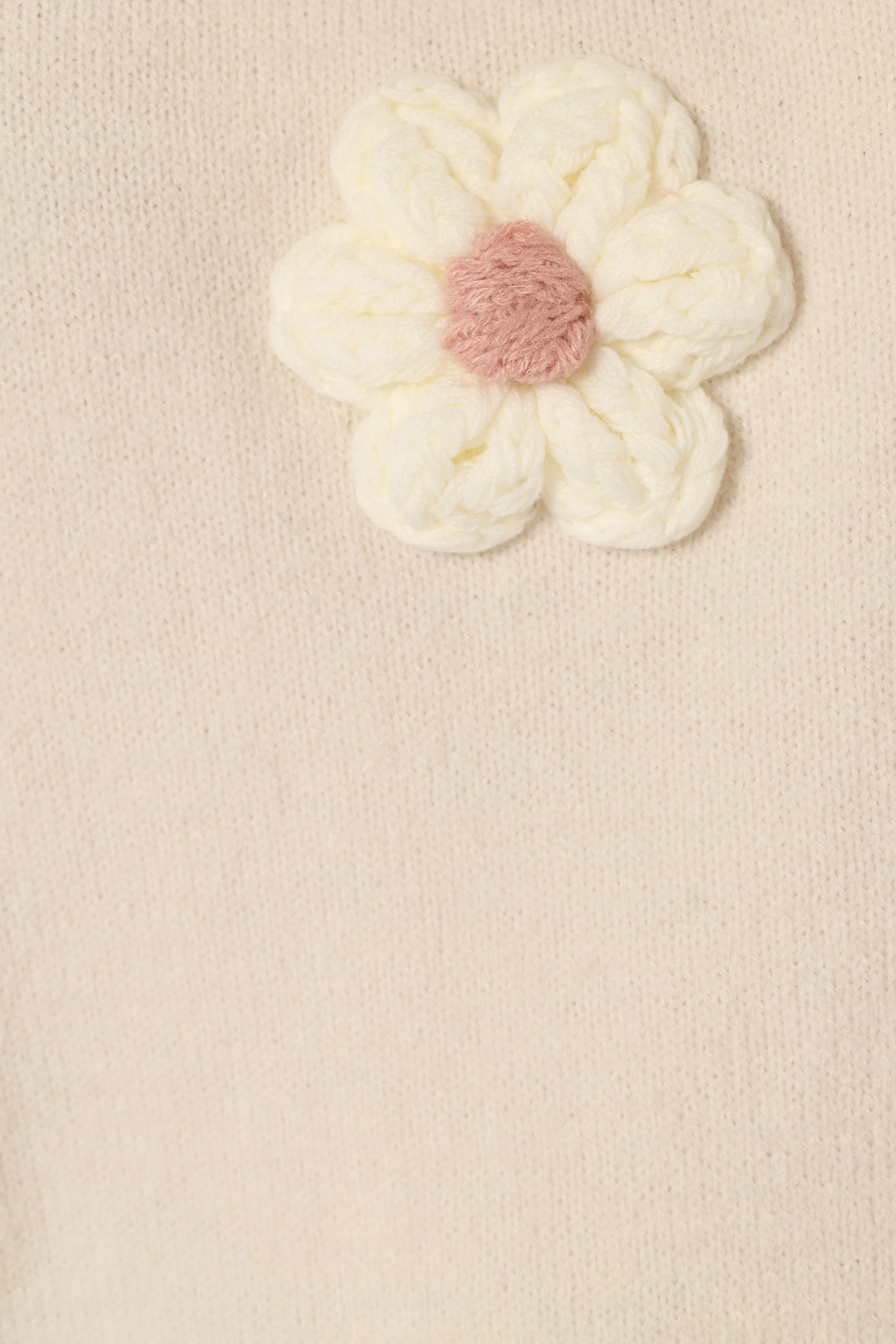 Alto Flower Knit Sweater - White - Image 8