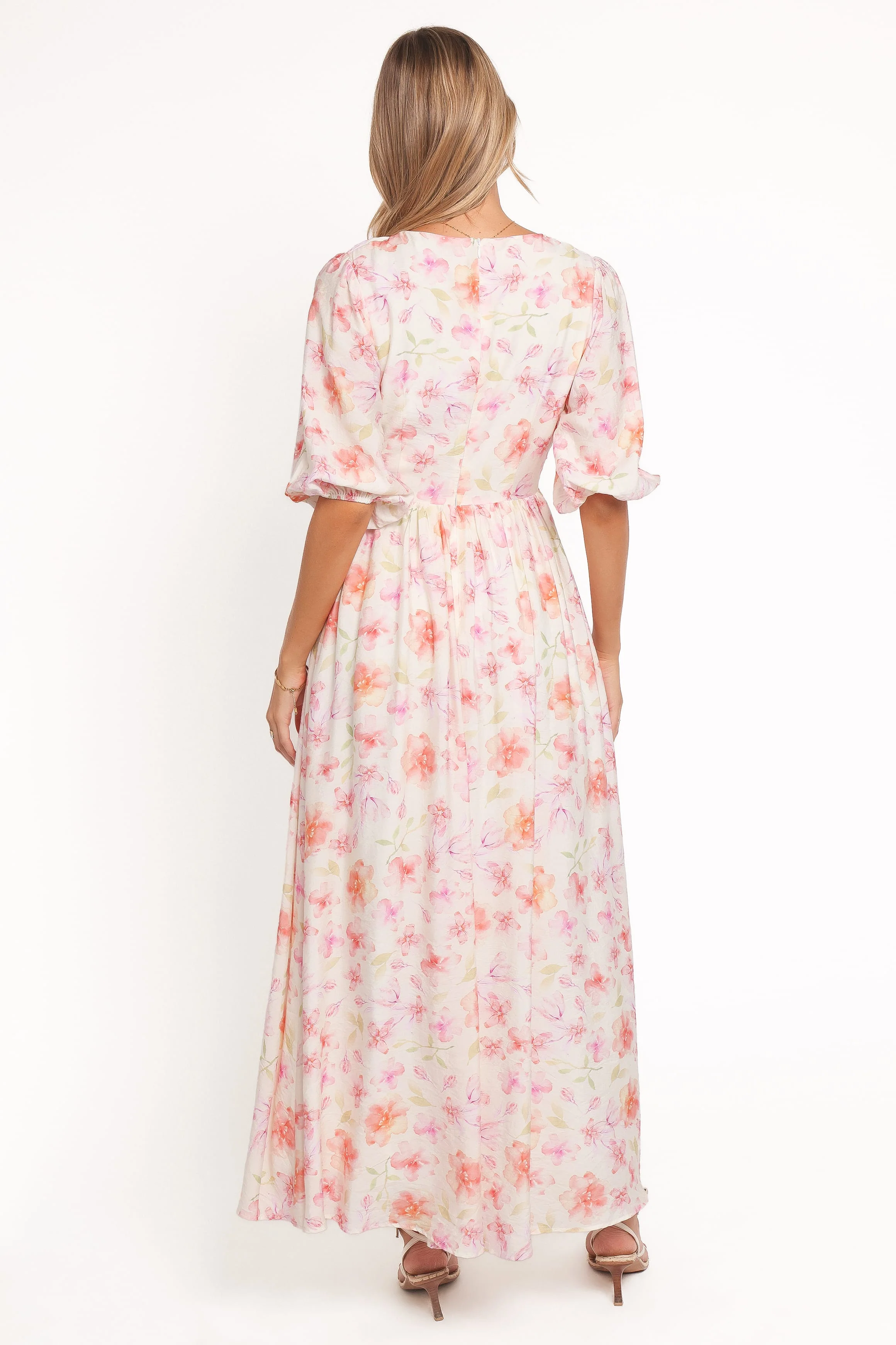 Andara Maxi Dress - White Floral - Image 4