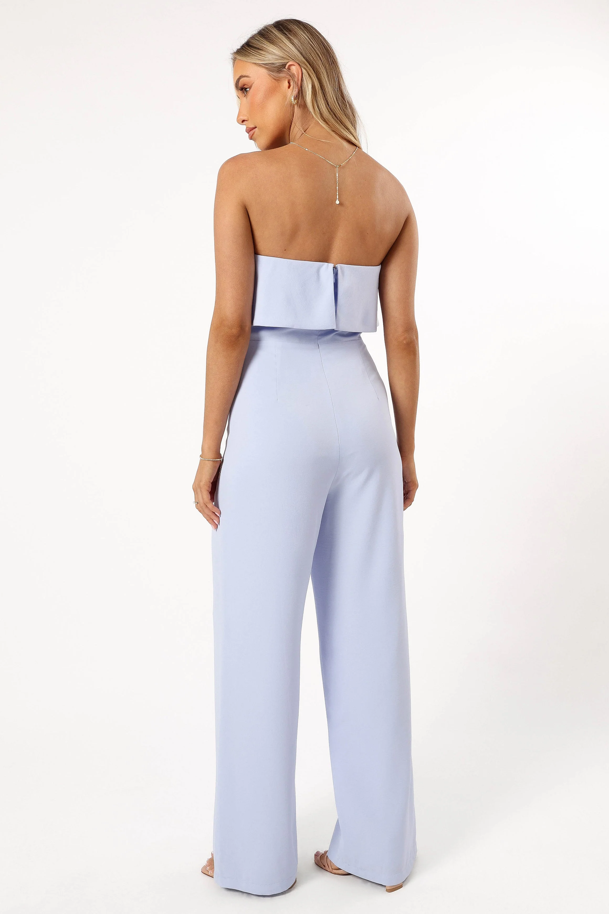 Annabella Strapless Jumpsuit - Blue - Image 3