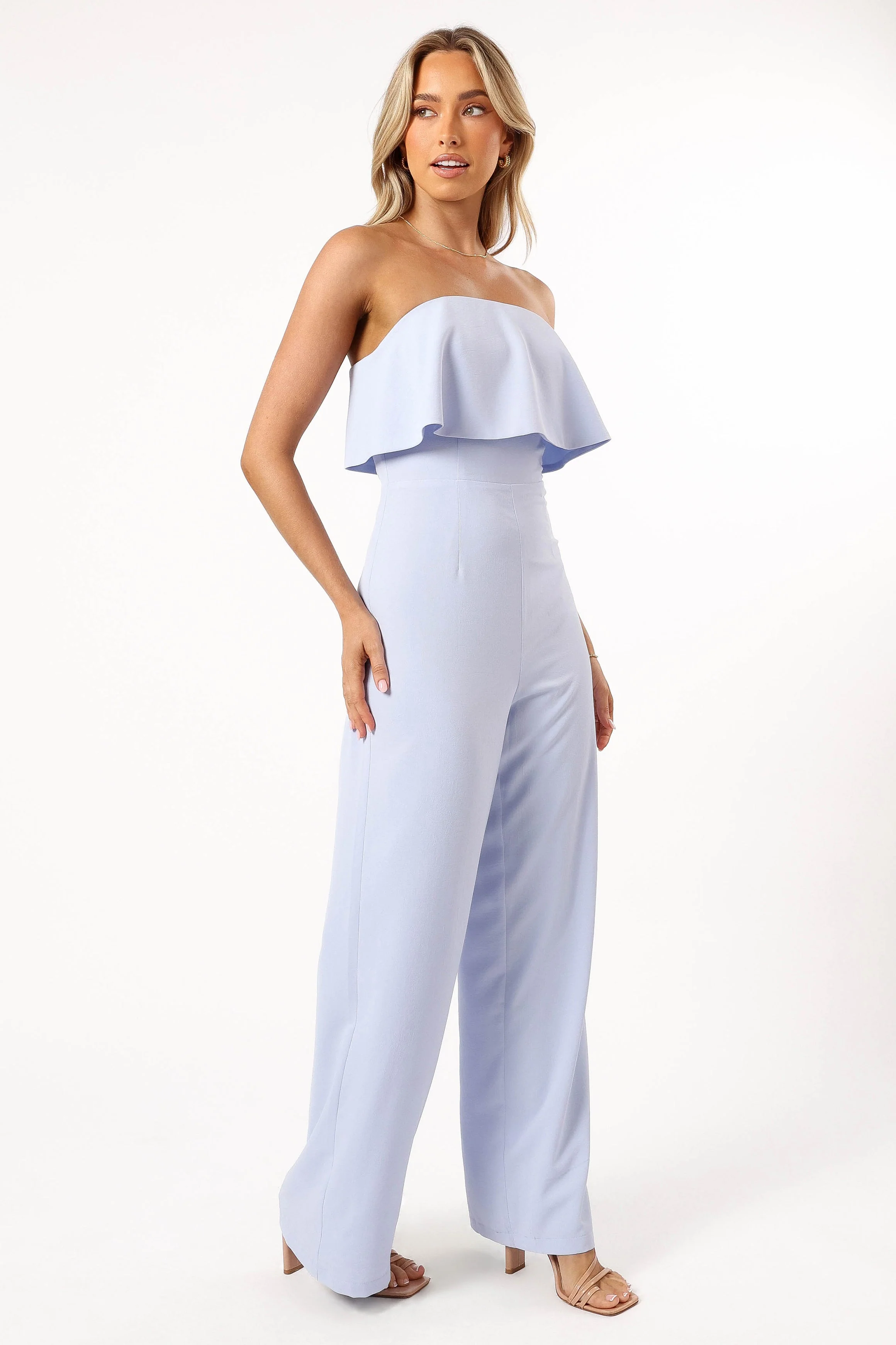 Annabella Strapless Jumpsuit - Blue - Image 6