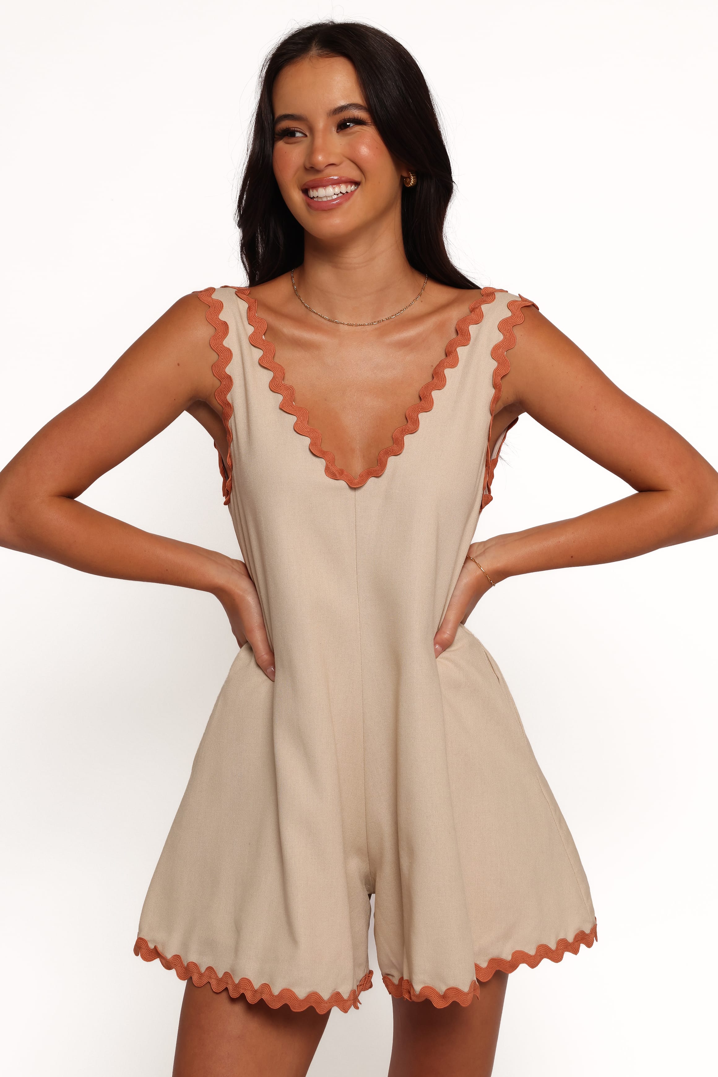 Aoife Playsuit - Natural Tan - Image 7