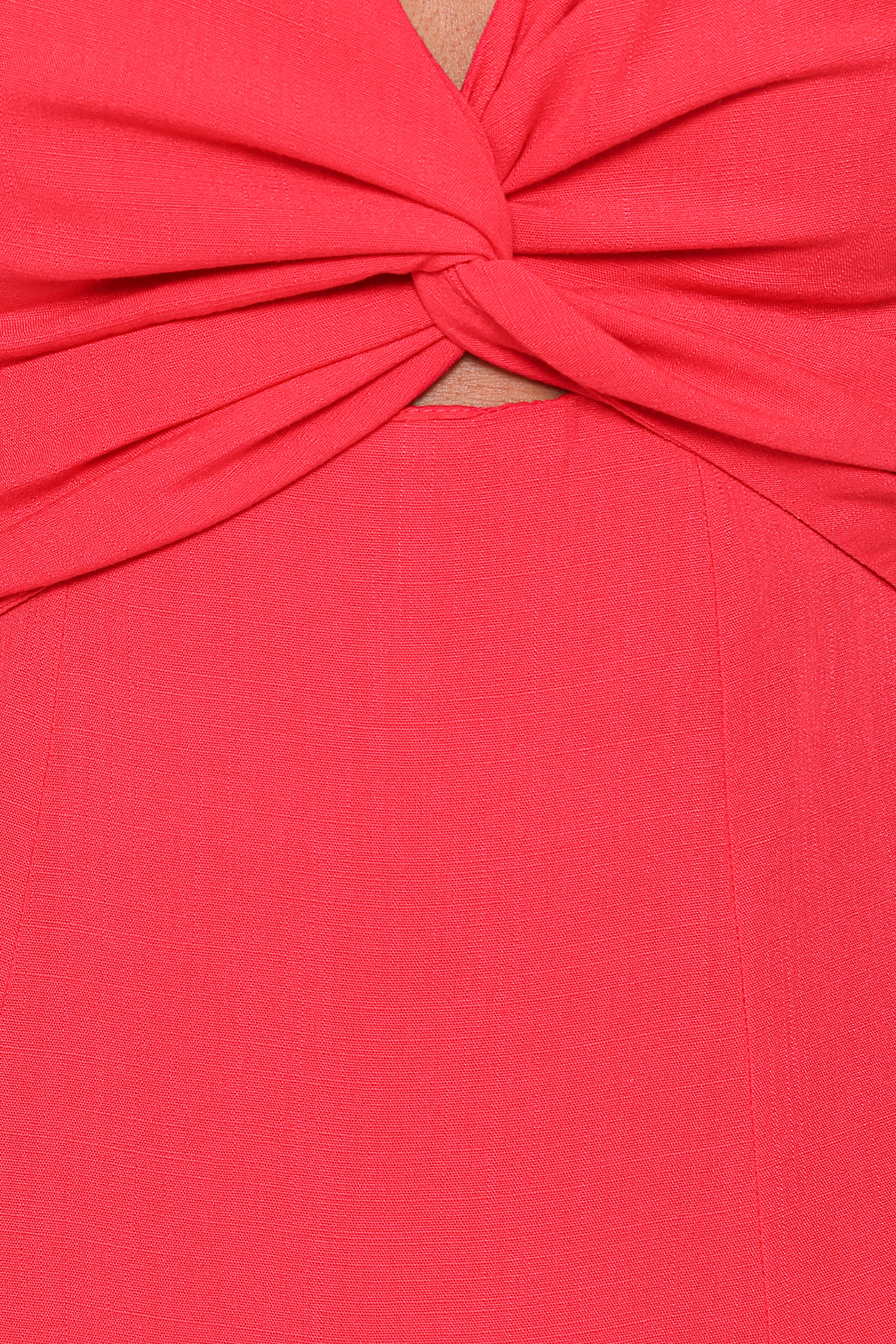 Archer Midi Dress - Red - Image 6