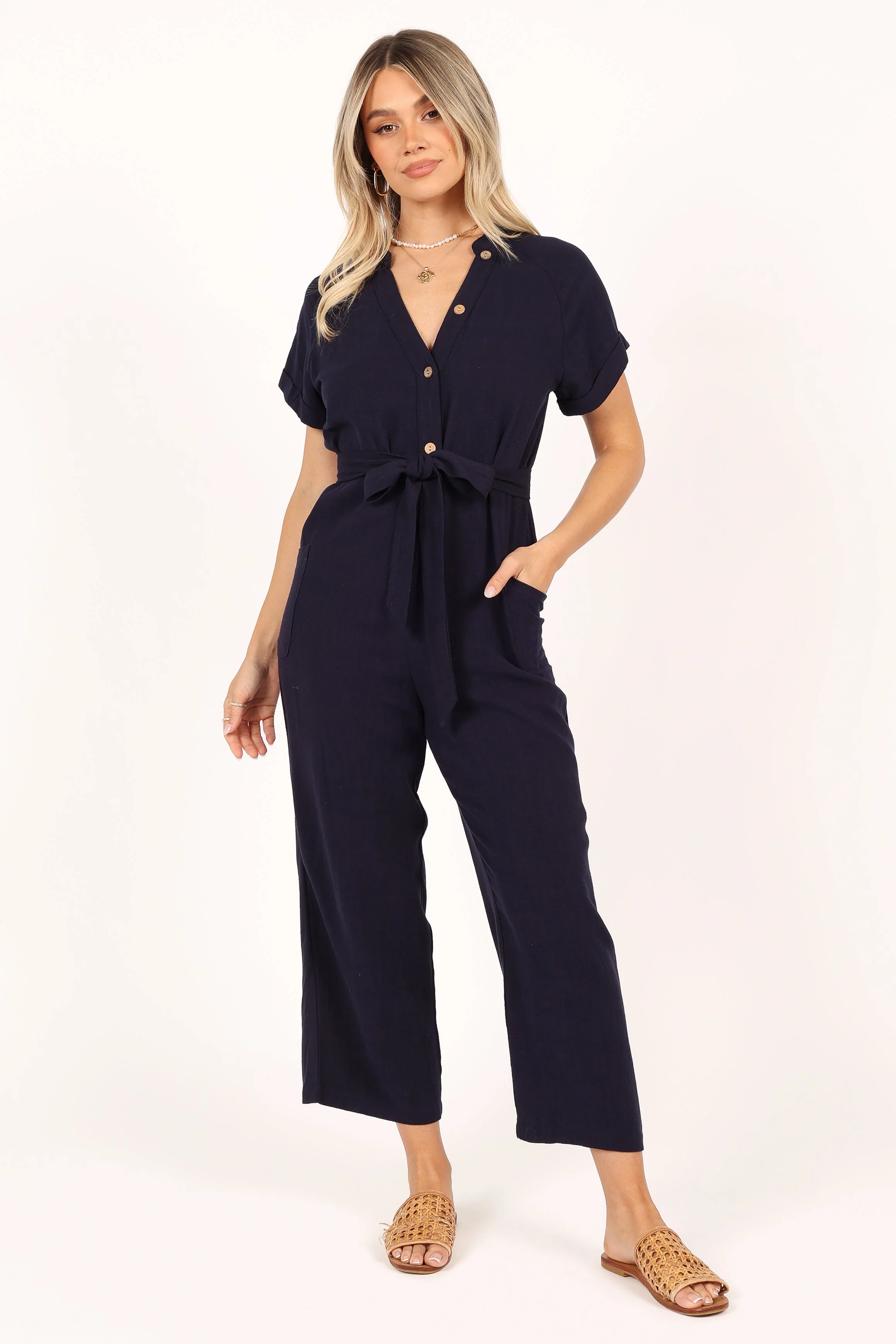 Archie Jumpsuit - Navy - Image 6