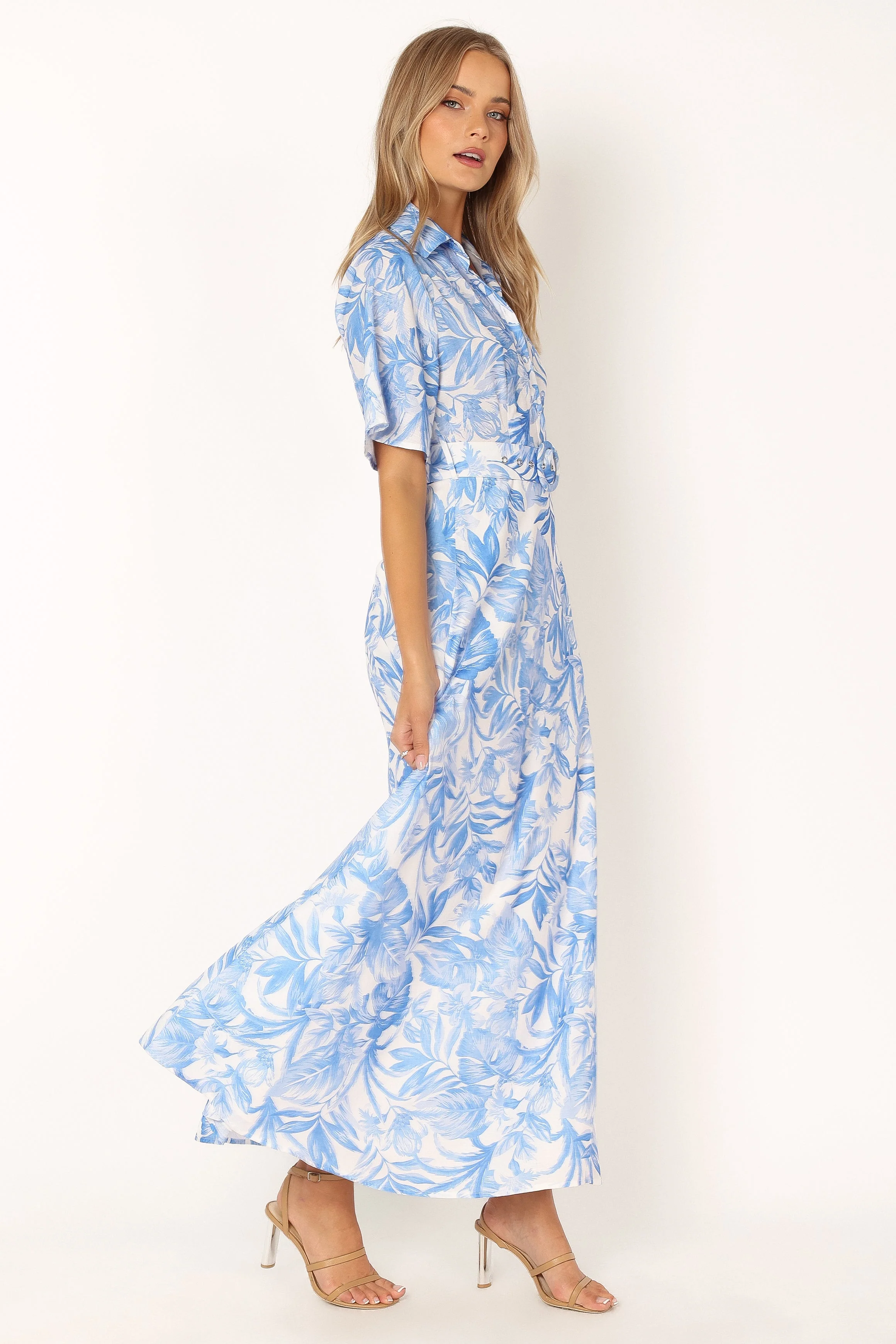 Arianna Maxi Dress - Blue Floral - Image 5