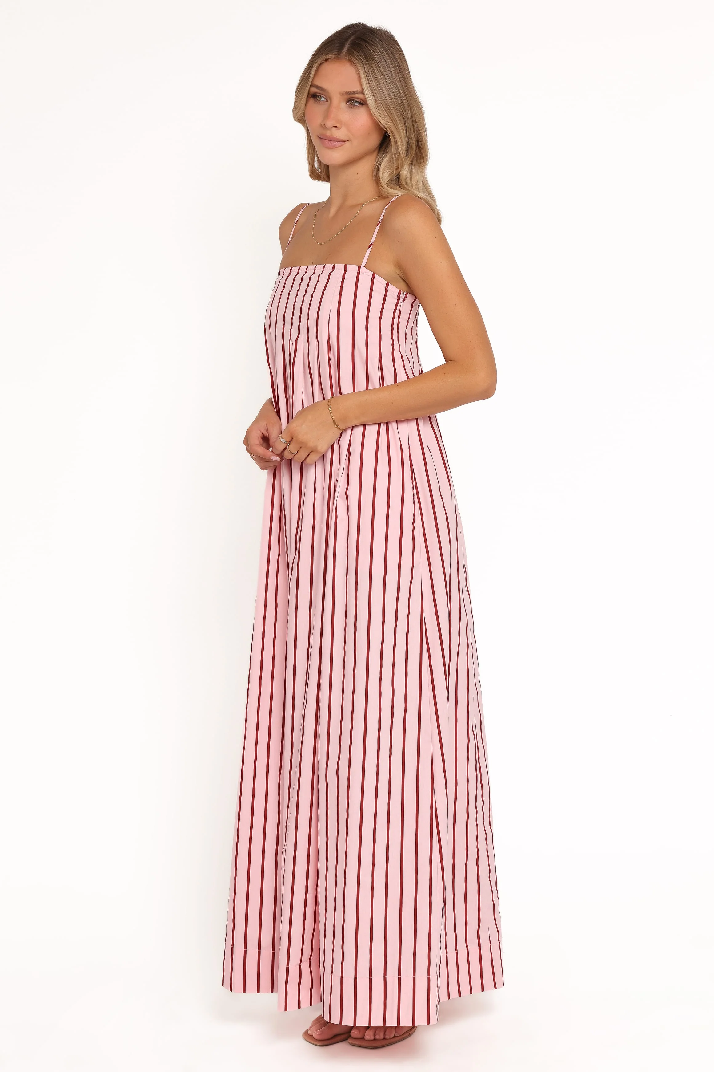 Arletta Maxi Dress - Pink Stripe - Image 4