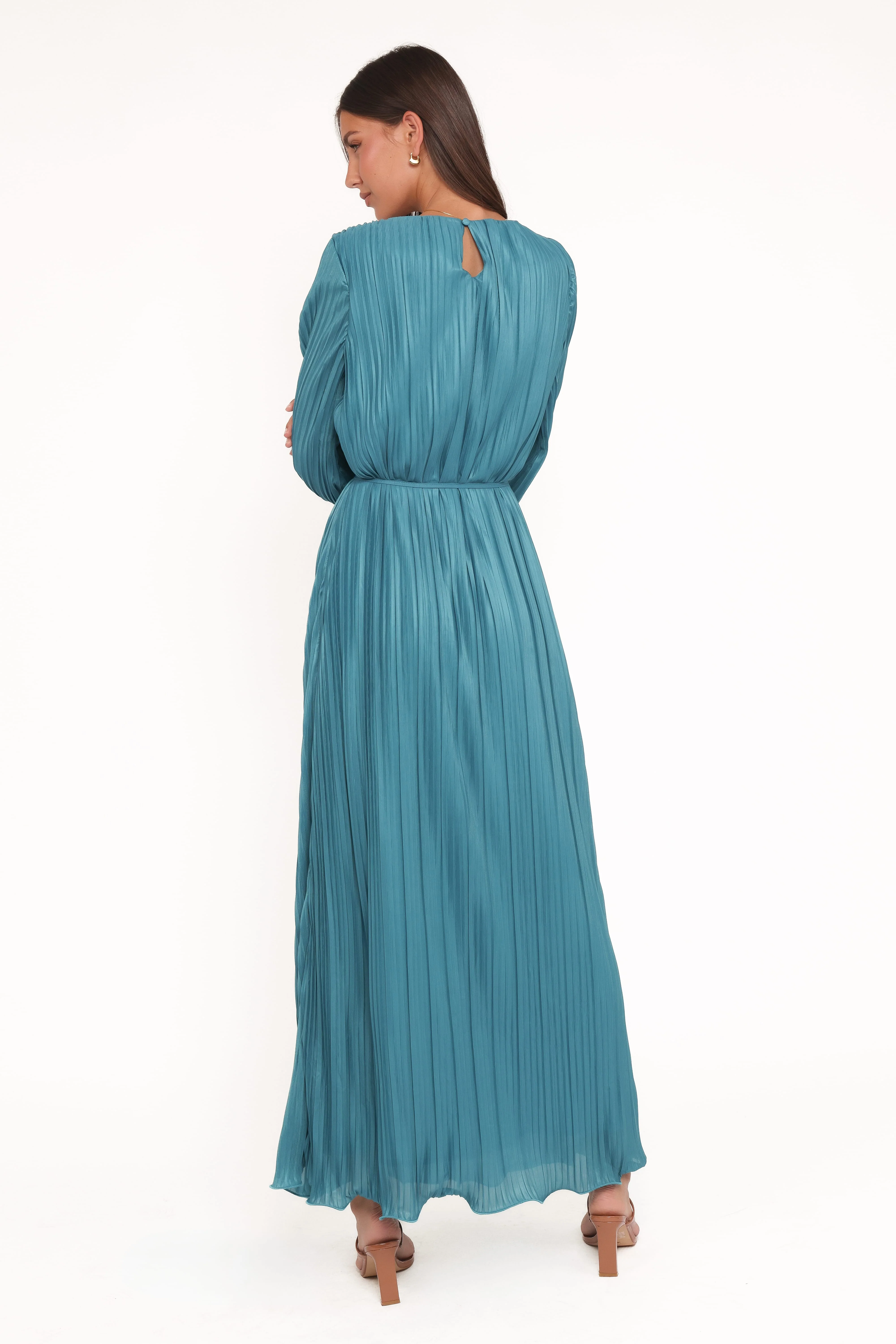 Armena Long Sleeve Maxi Dress - Teal - Image 4