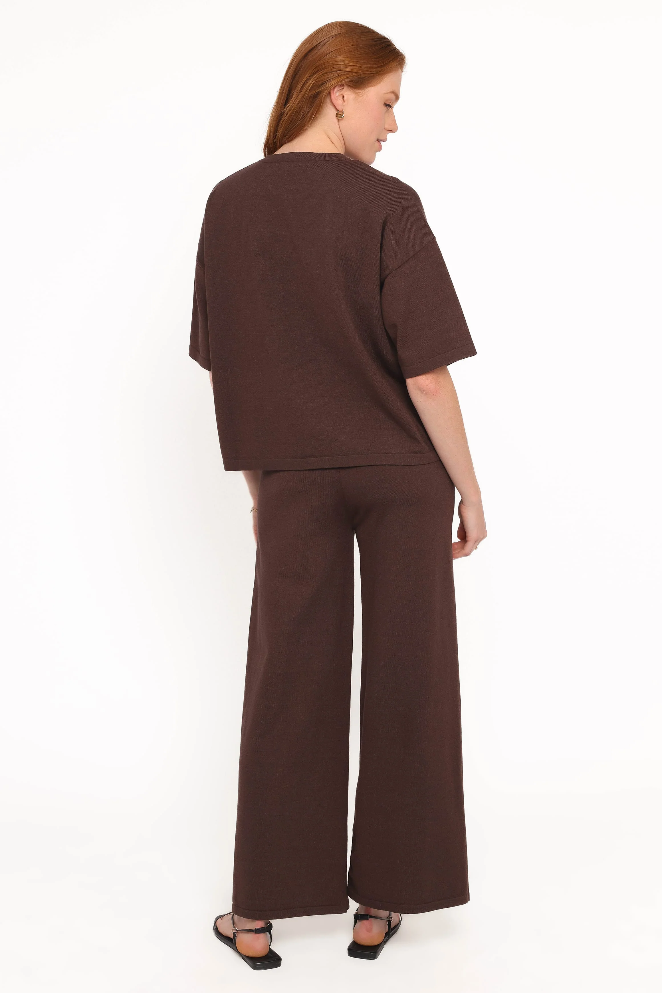 Ash Knitted Pants - Chocolate - Image 4