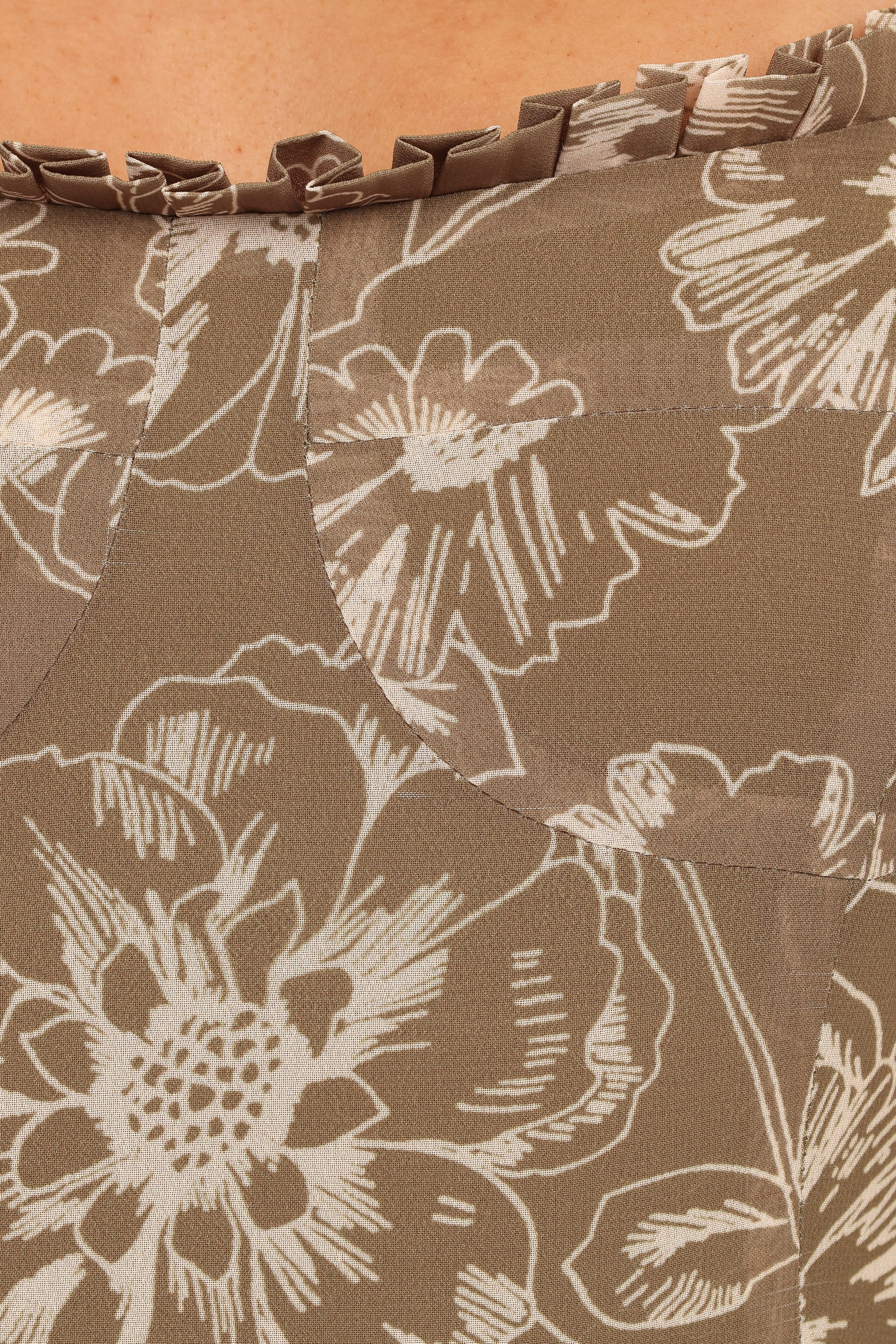Ashton Midi Dress - Olive Floral - Image 8