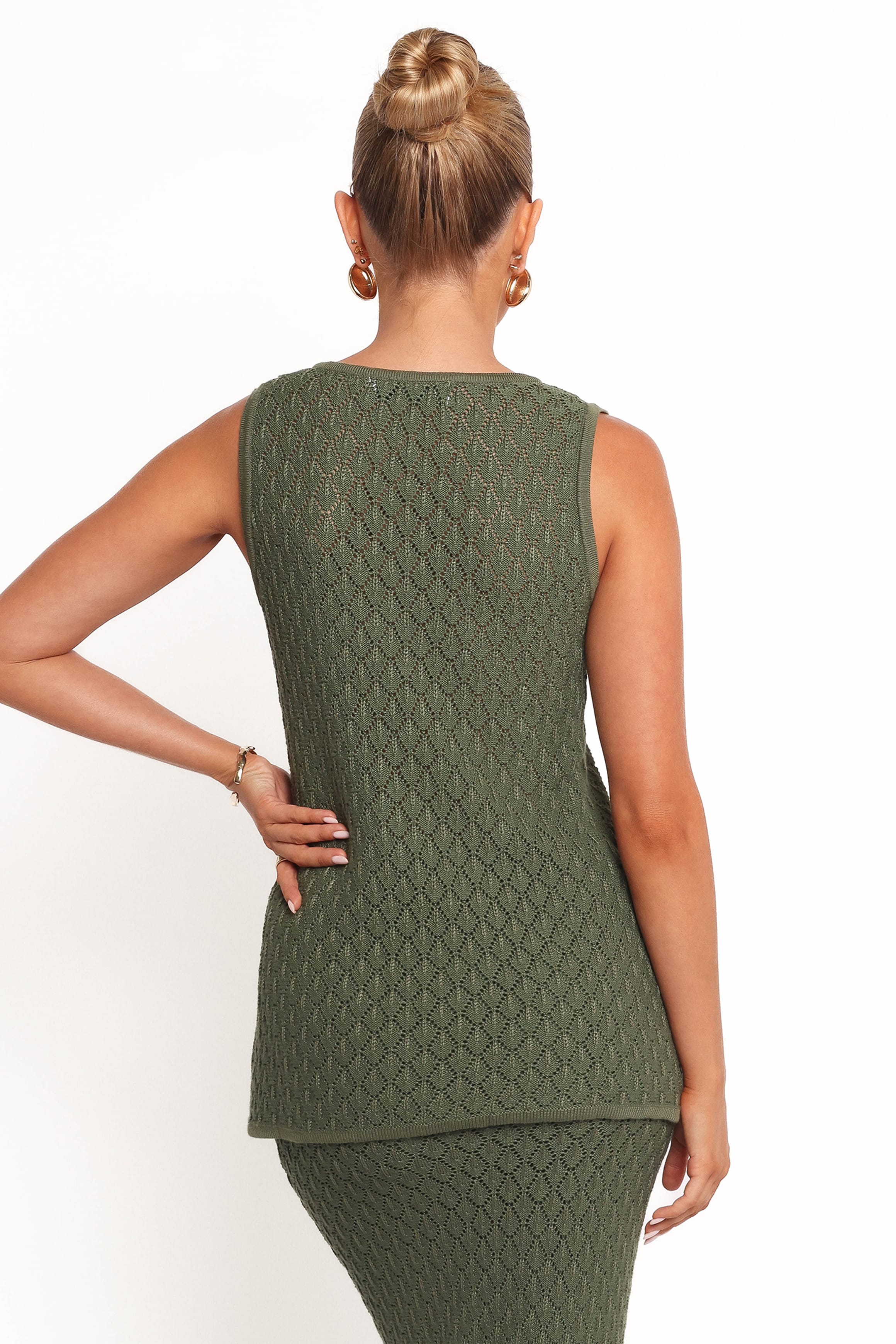 Asplie Knit Top - Olive - Image 6