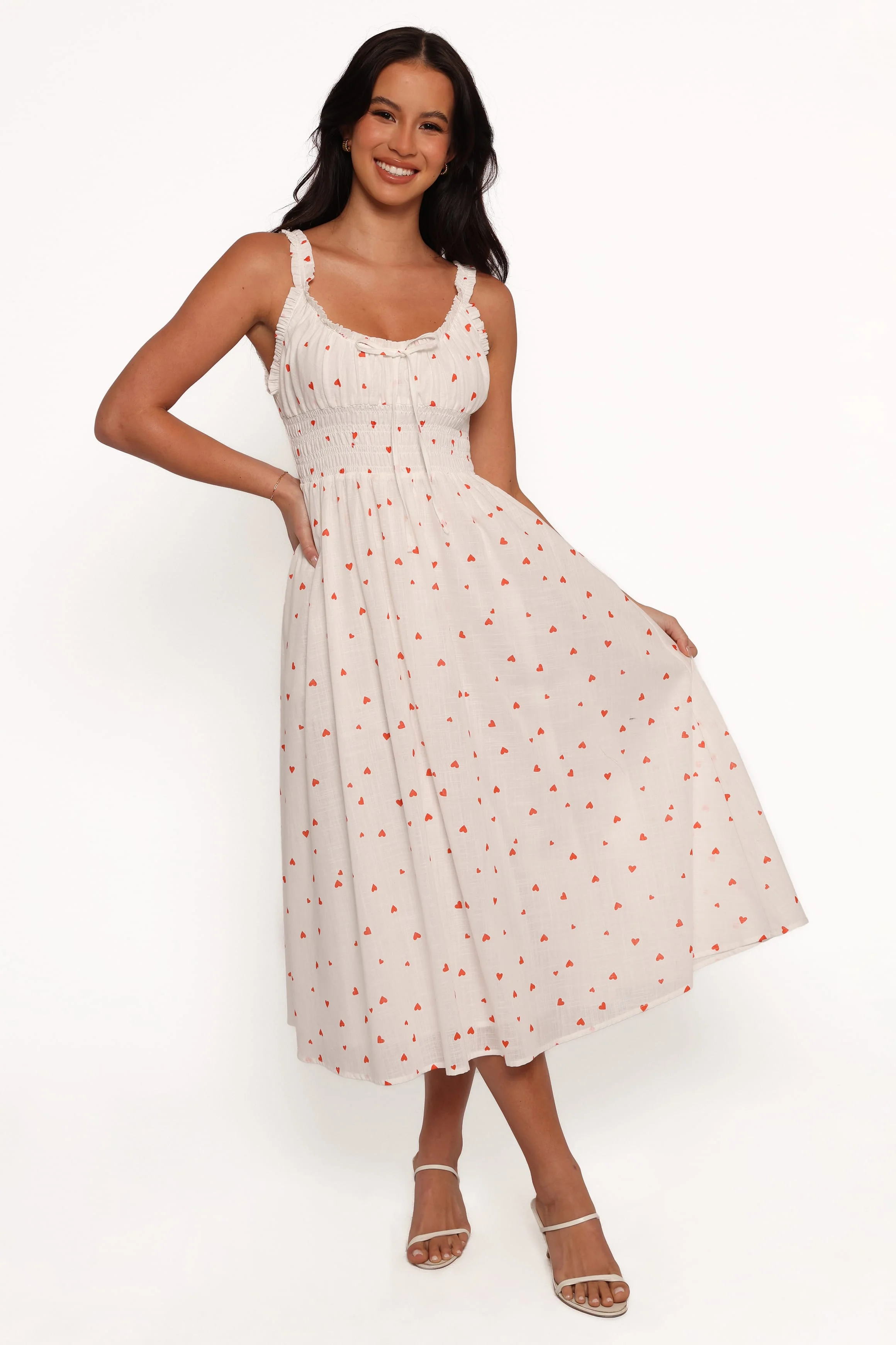 Auguste Midi Dress - Ditsy Heart - Image 2