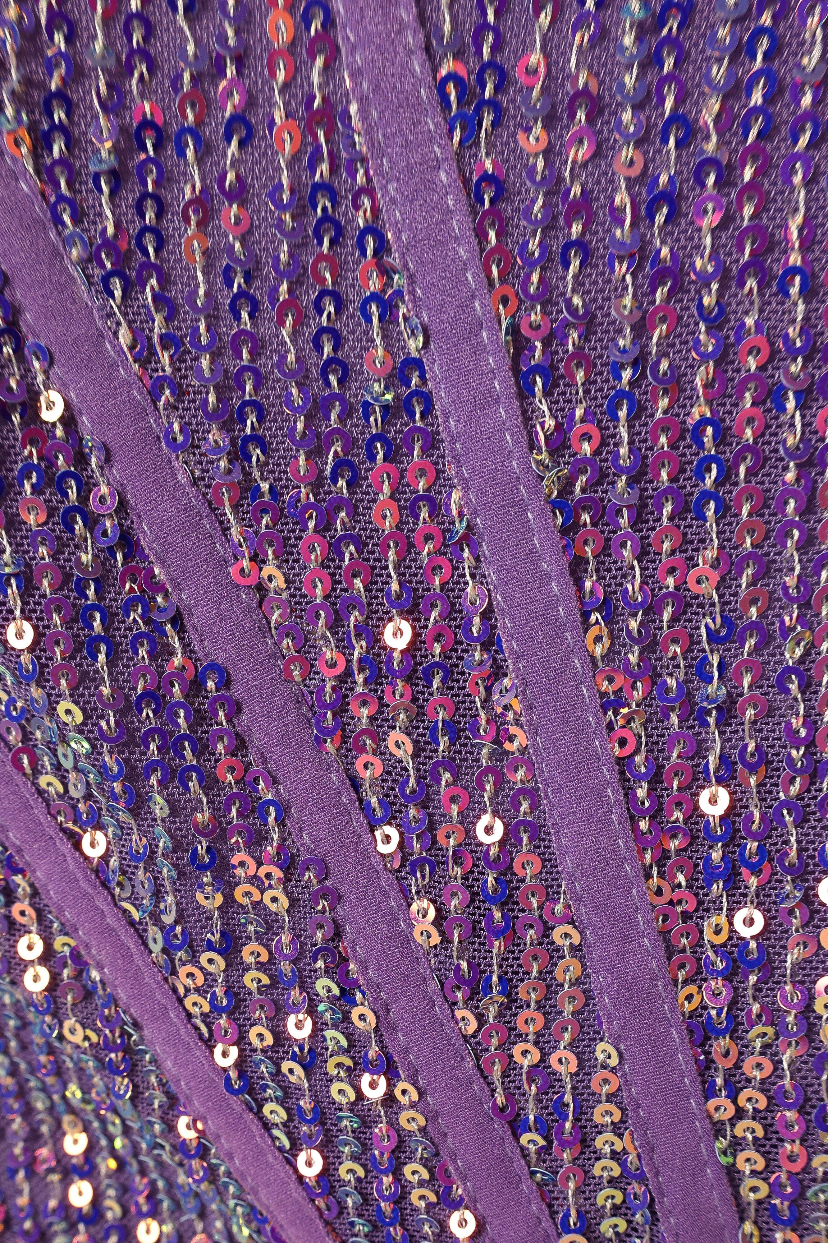 Avril Sequin Mini Dress - Purple - Image 9