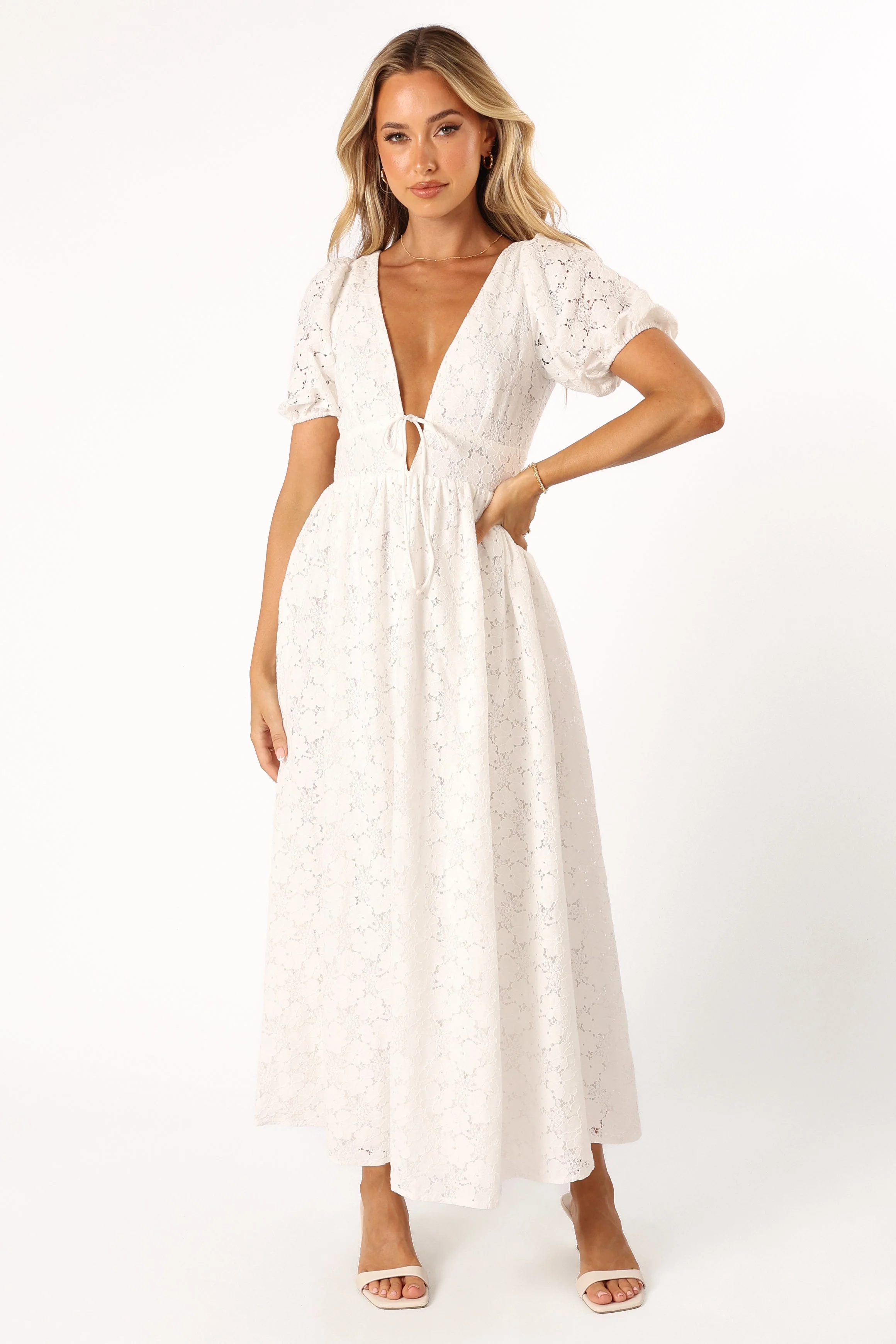 Ayden Midi Dress - White - Image 5