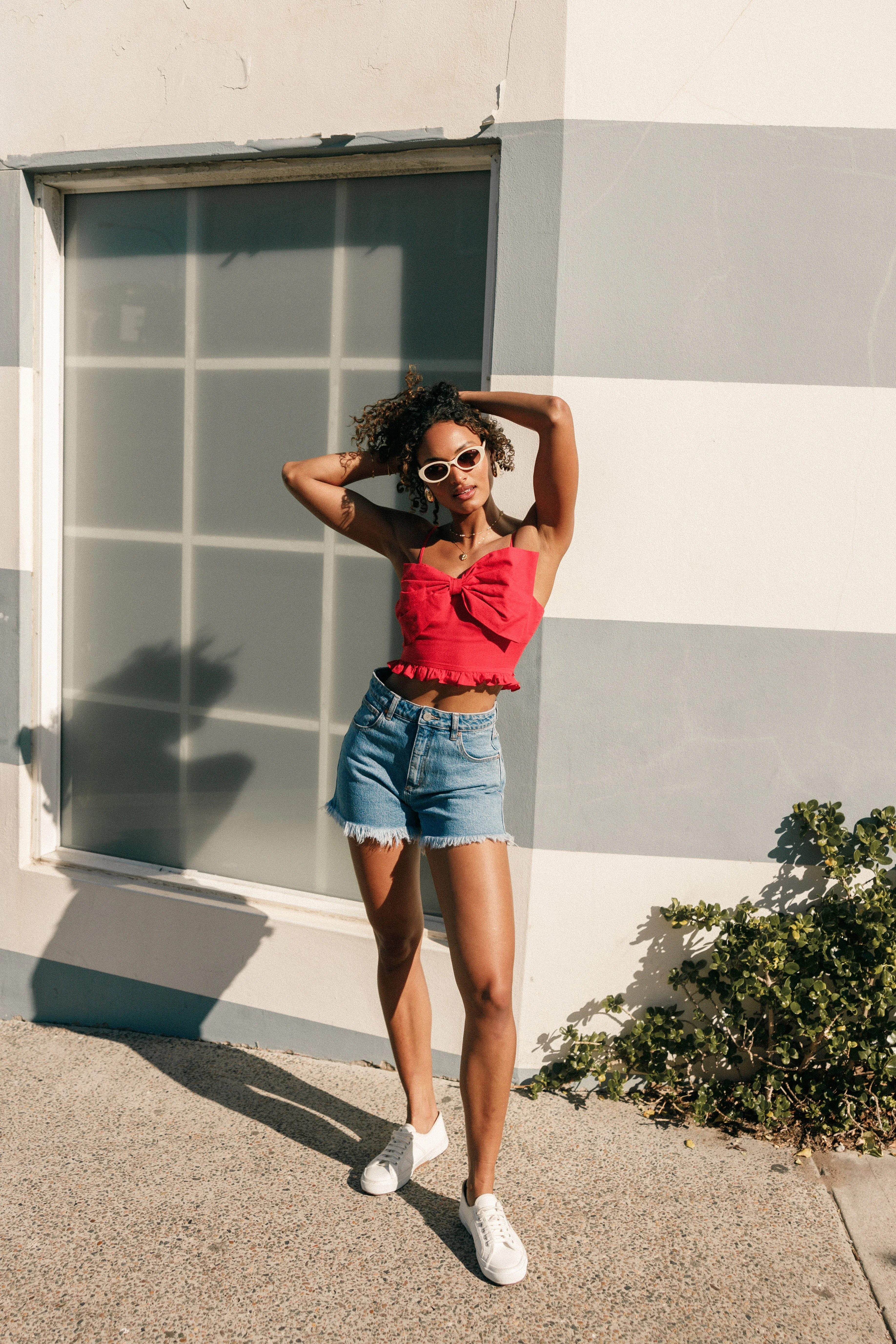 Bambi Top - Red - Image 2