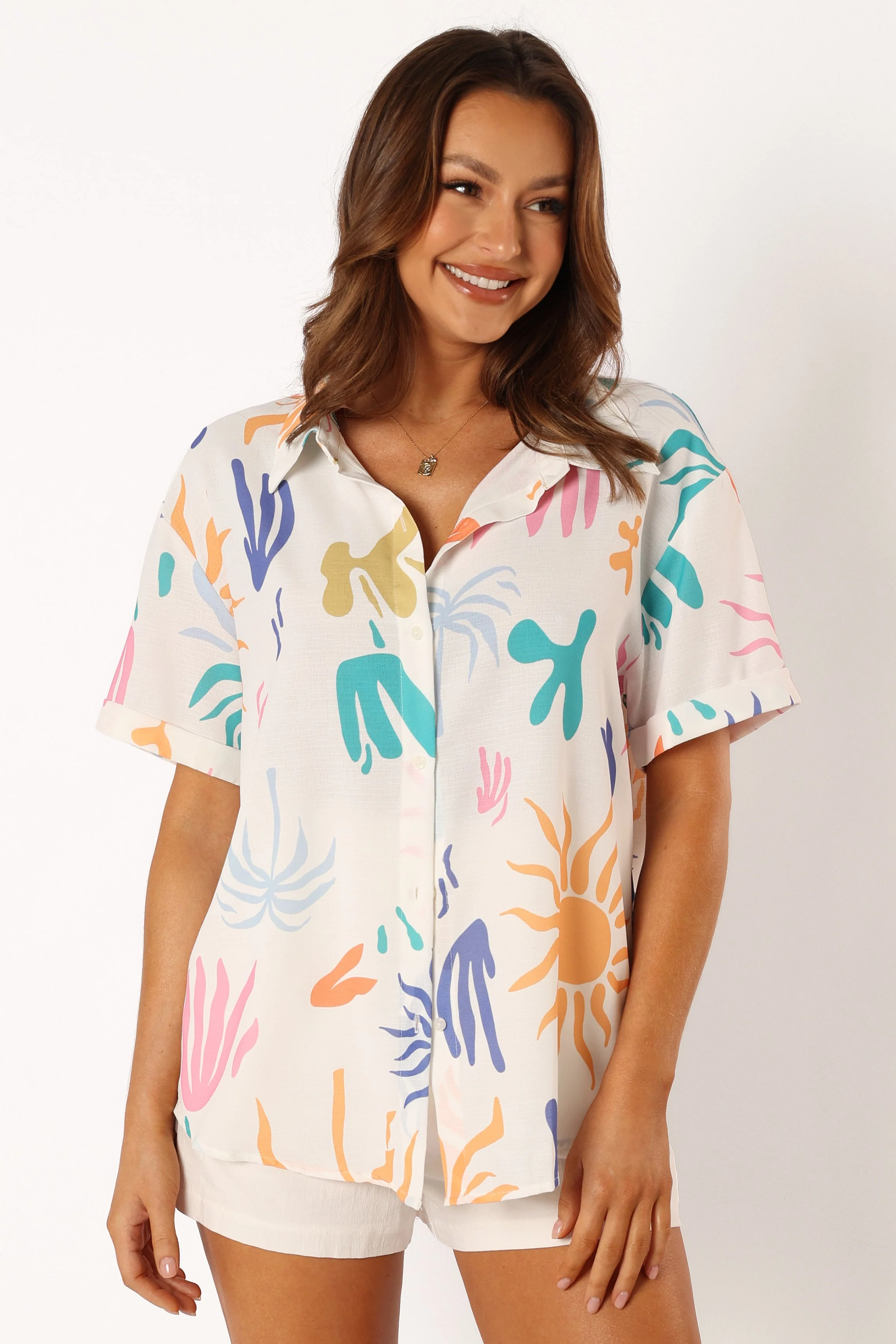 Bateman Shirt - White Multi - Image 2