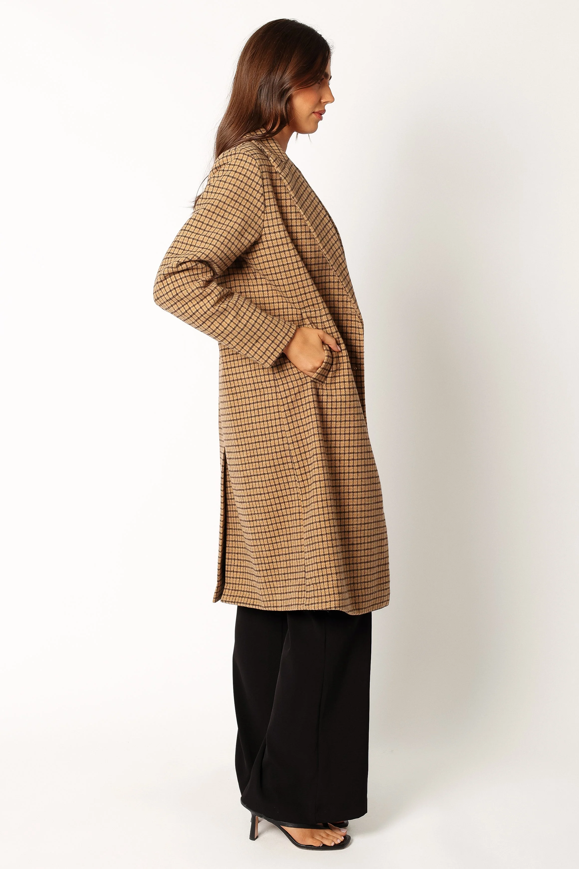 Baylee Long Coat - Tan - Image 4