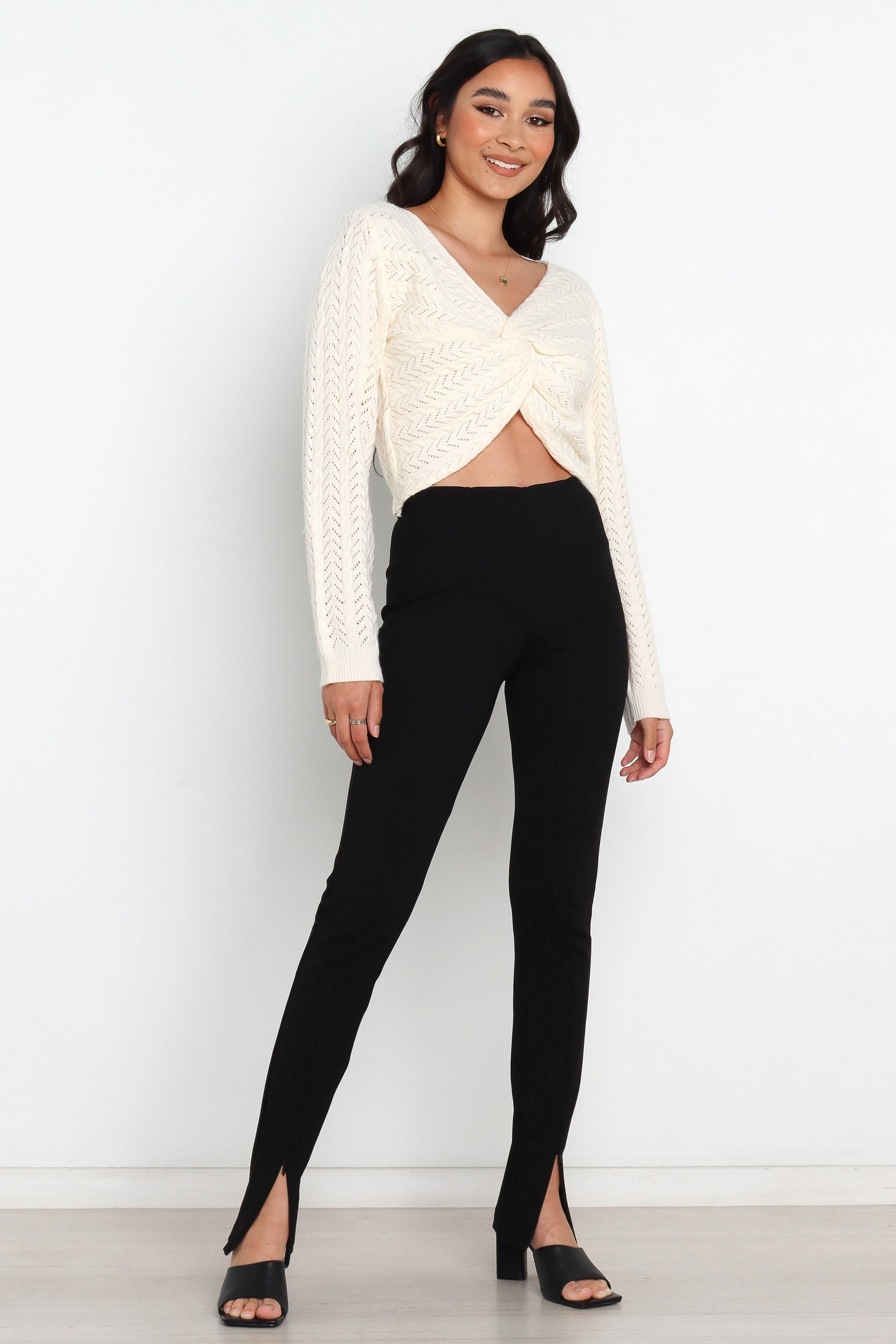 Baylor Knit Sweater - White - Image 7