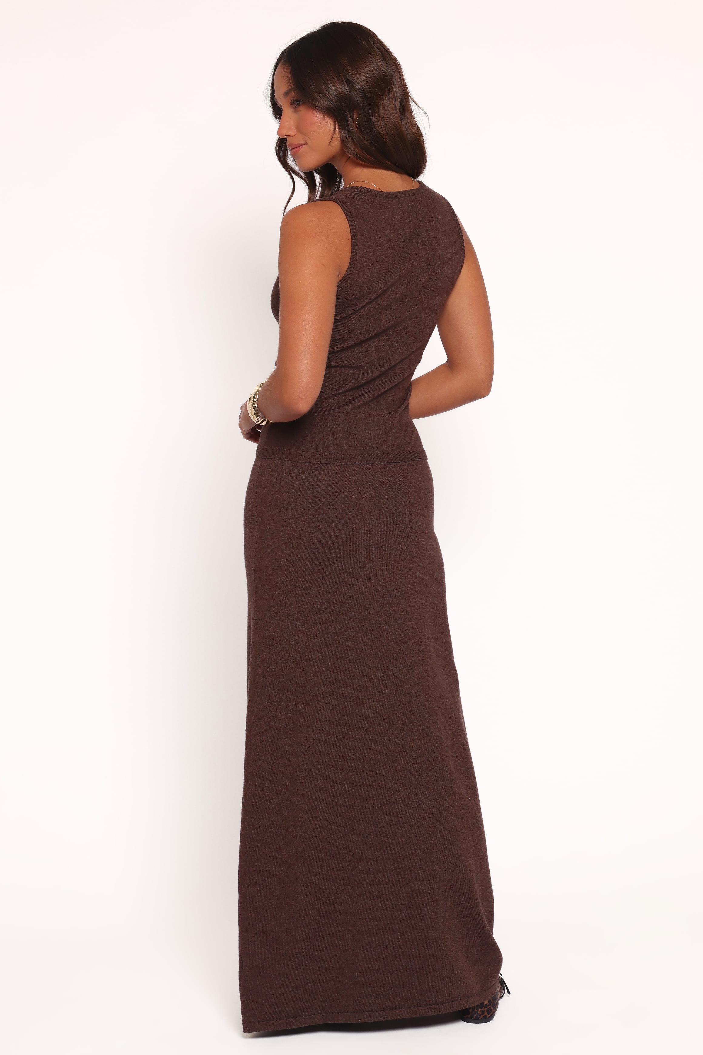 Beatrice Knitted Top - Chocolate - Image 4