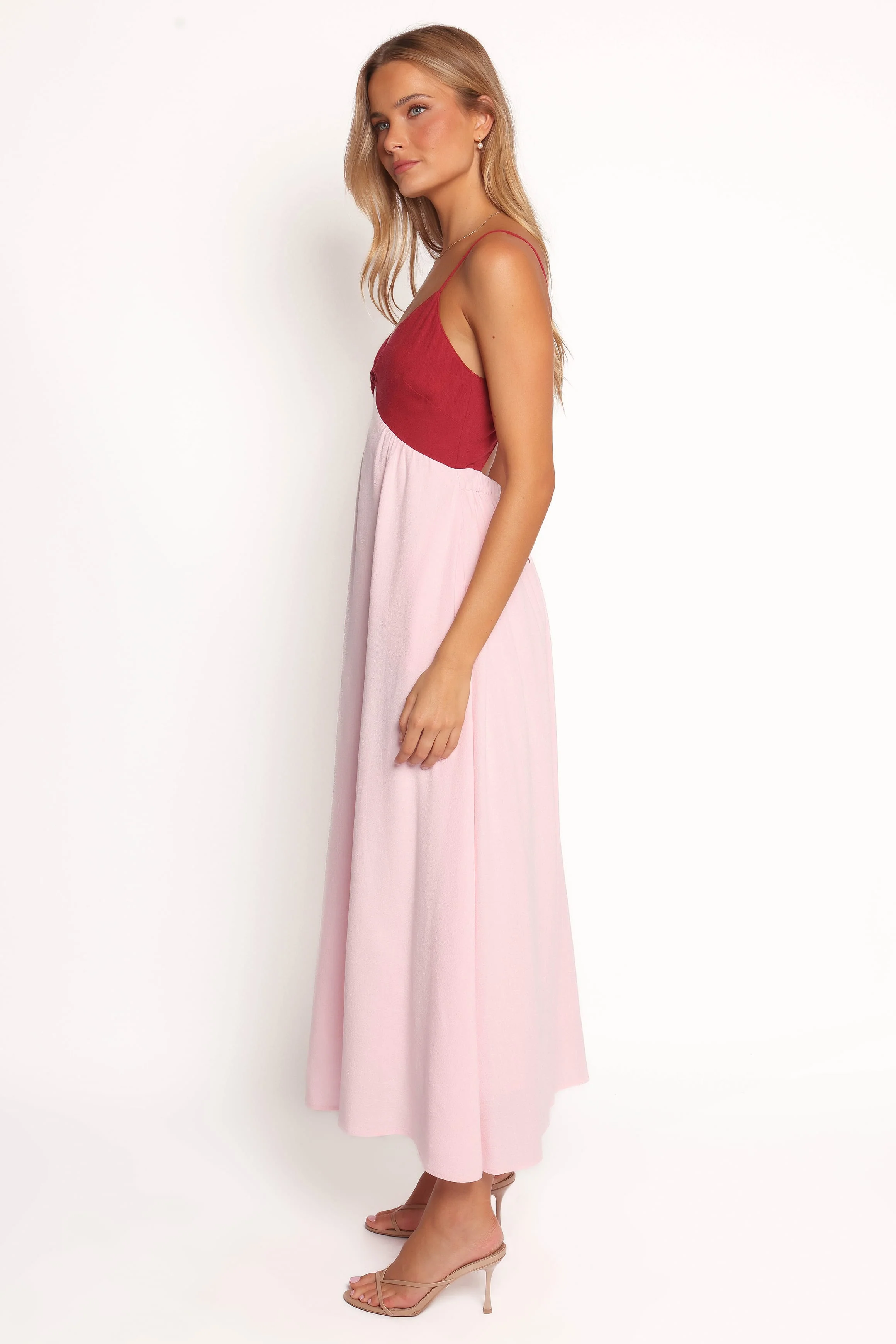 Beatriz Midi Dress - Red/Pink - Image 5