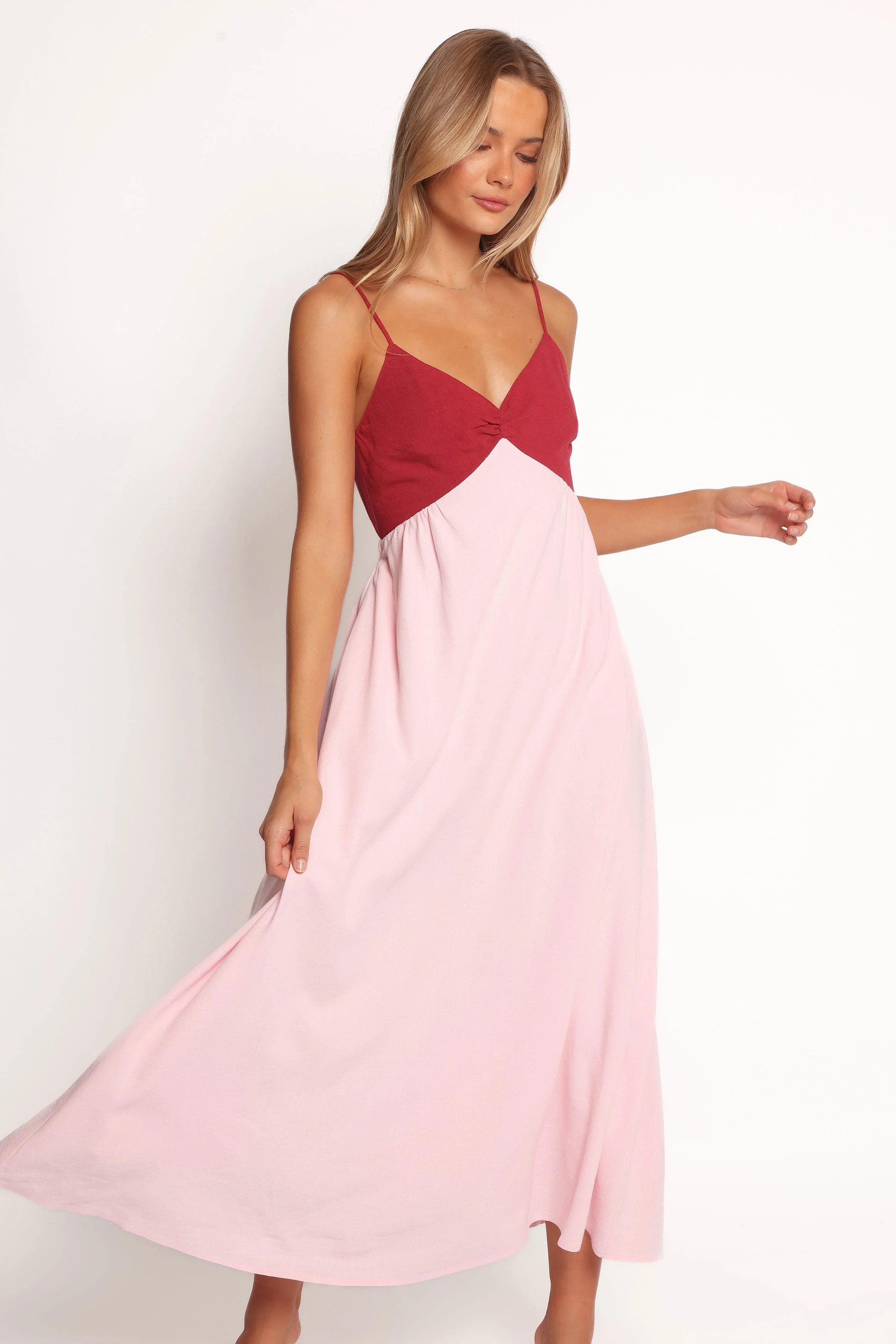 Beatriz Midi Dress - Red/Pink - Image 6