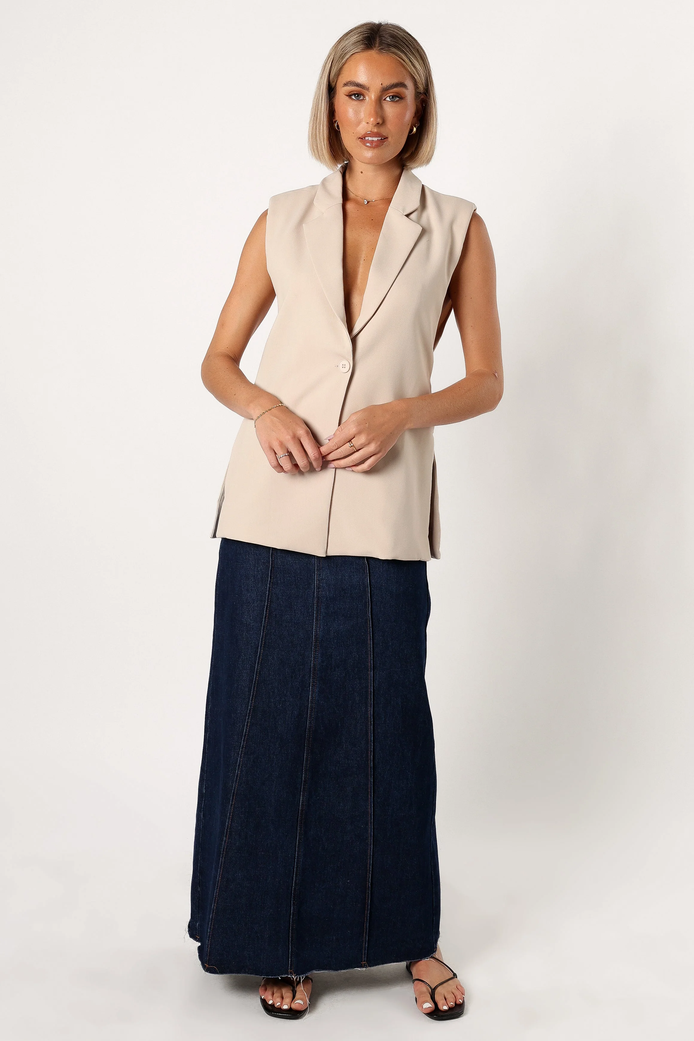 Beck Vest - Light Beige - Image 6