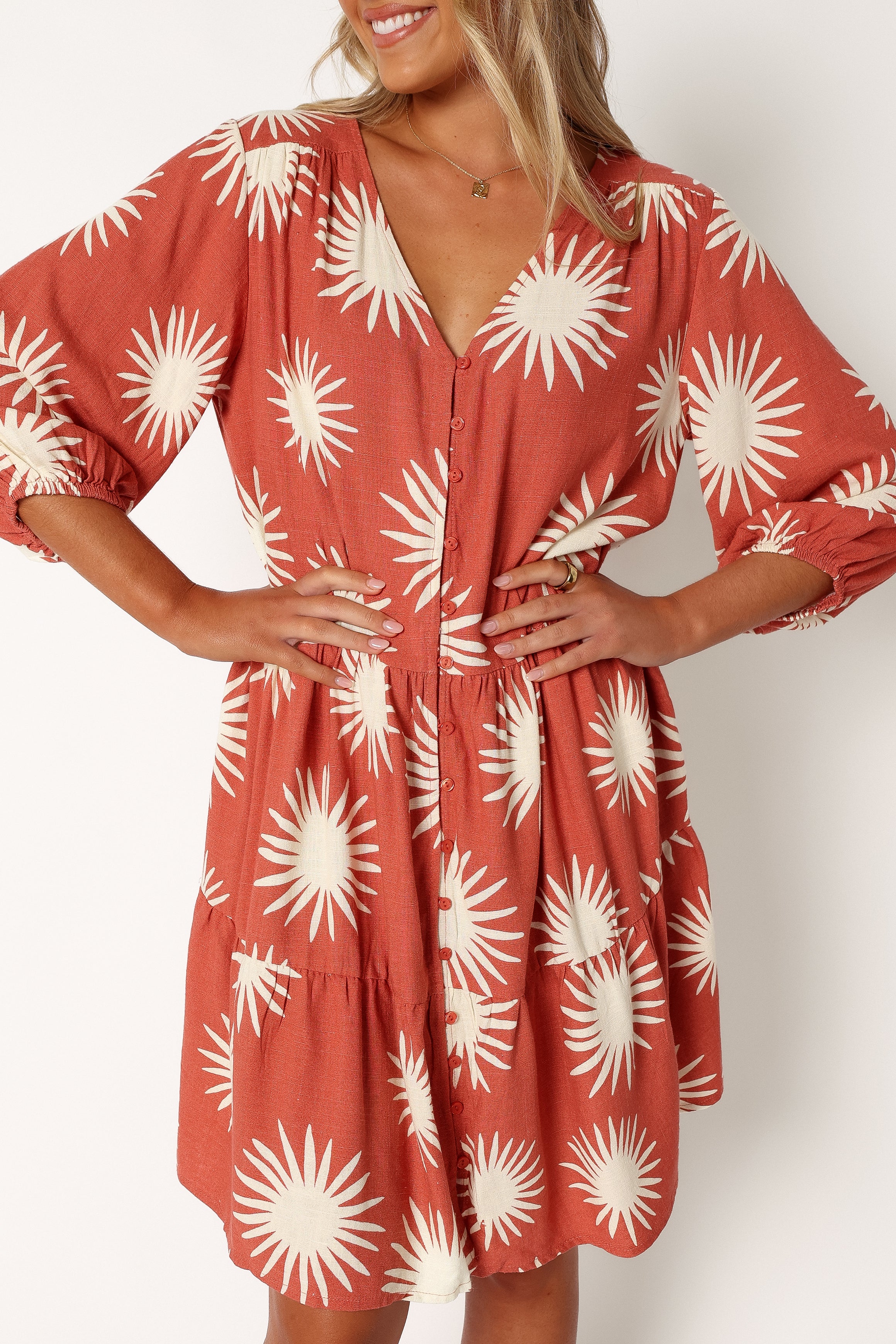 Bennet Long Sleeve Mini Dress - Ida Print - Image 6