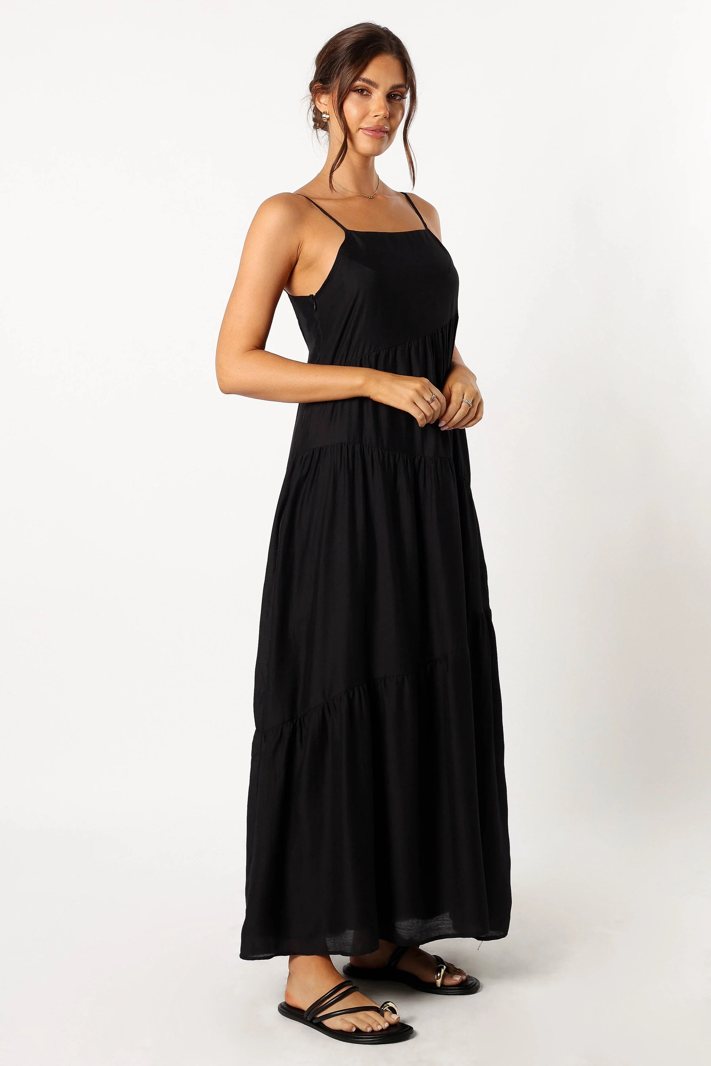 Bennie Midi Dress - Black - Image 5