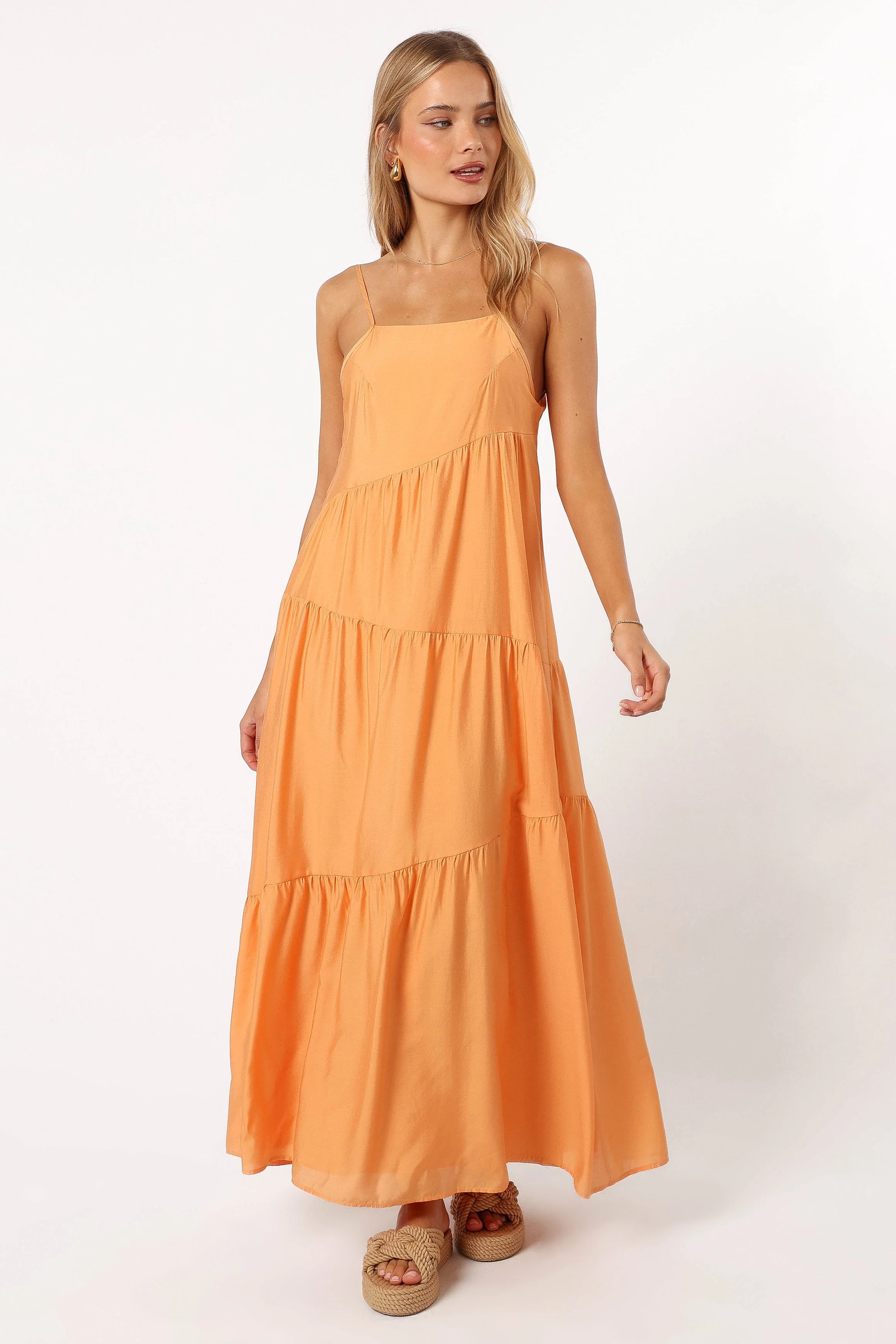 Bennie Midi Dress - Orange - Image 3