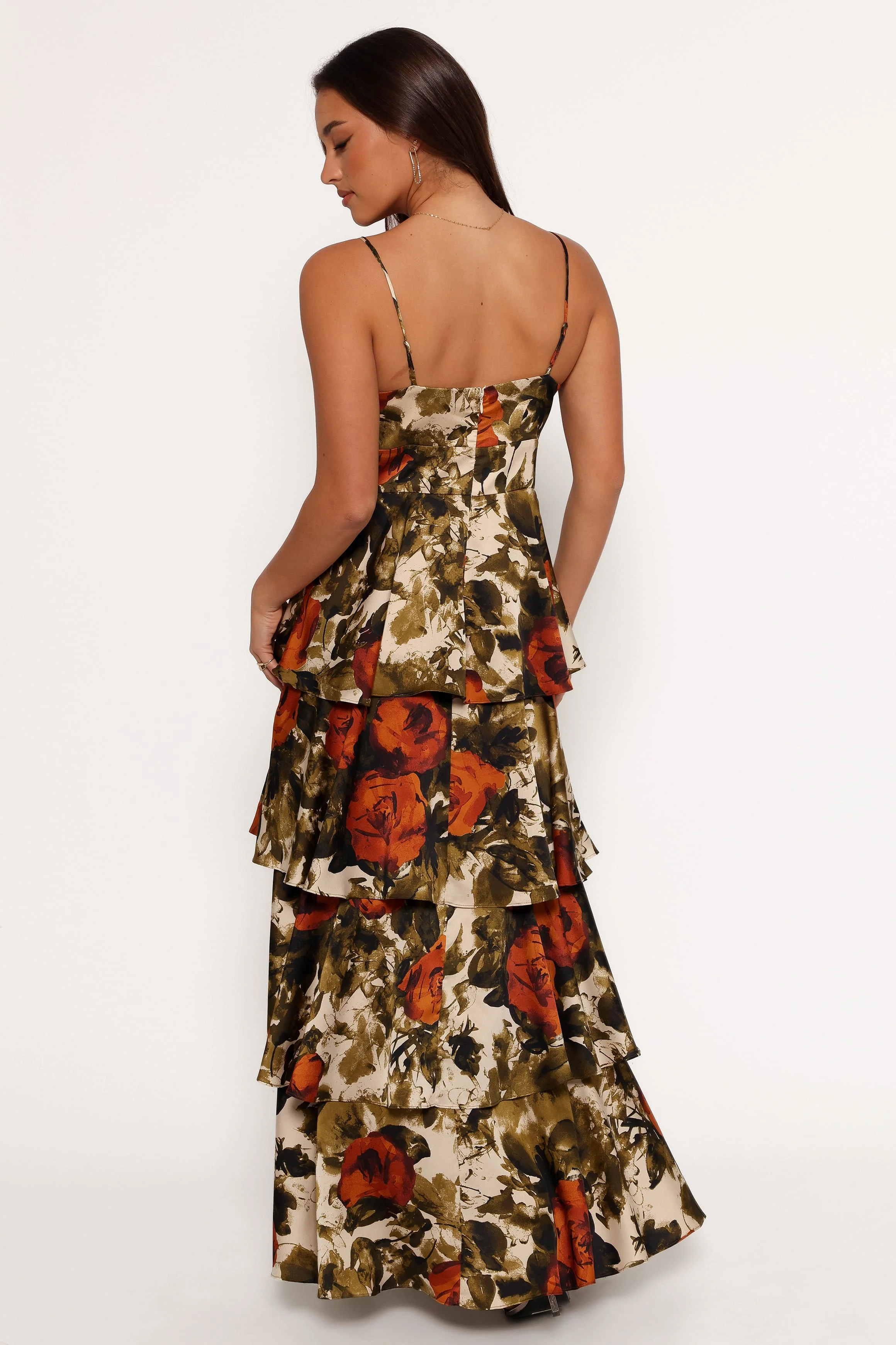 Benny Maxi Dress - Rust/Olive - Image 4