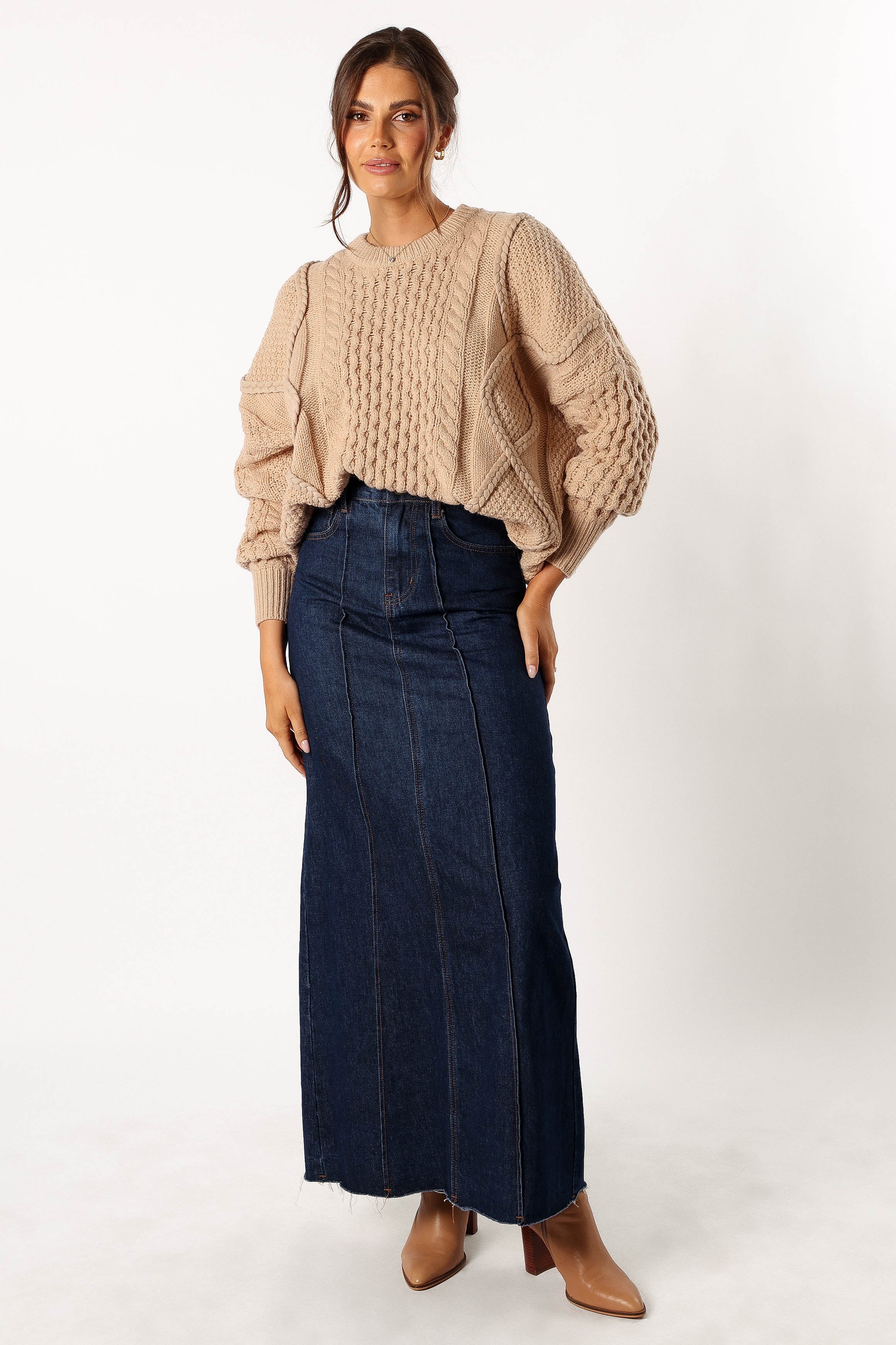 Bentley Knit Sweater - Oatmeal - Image 6