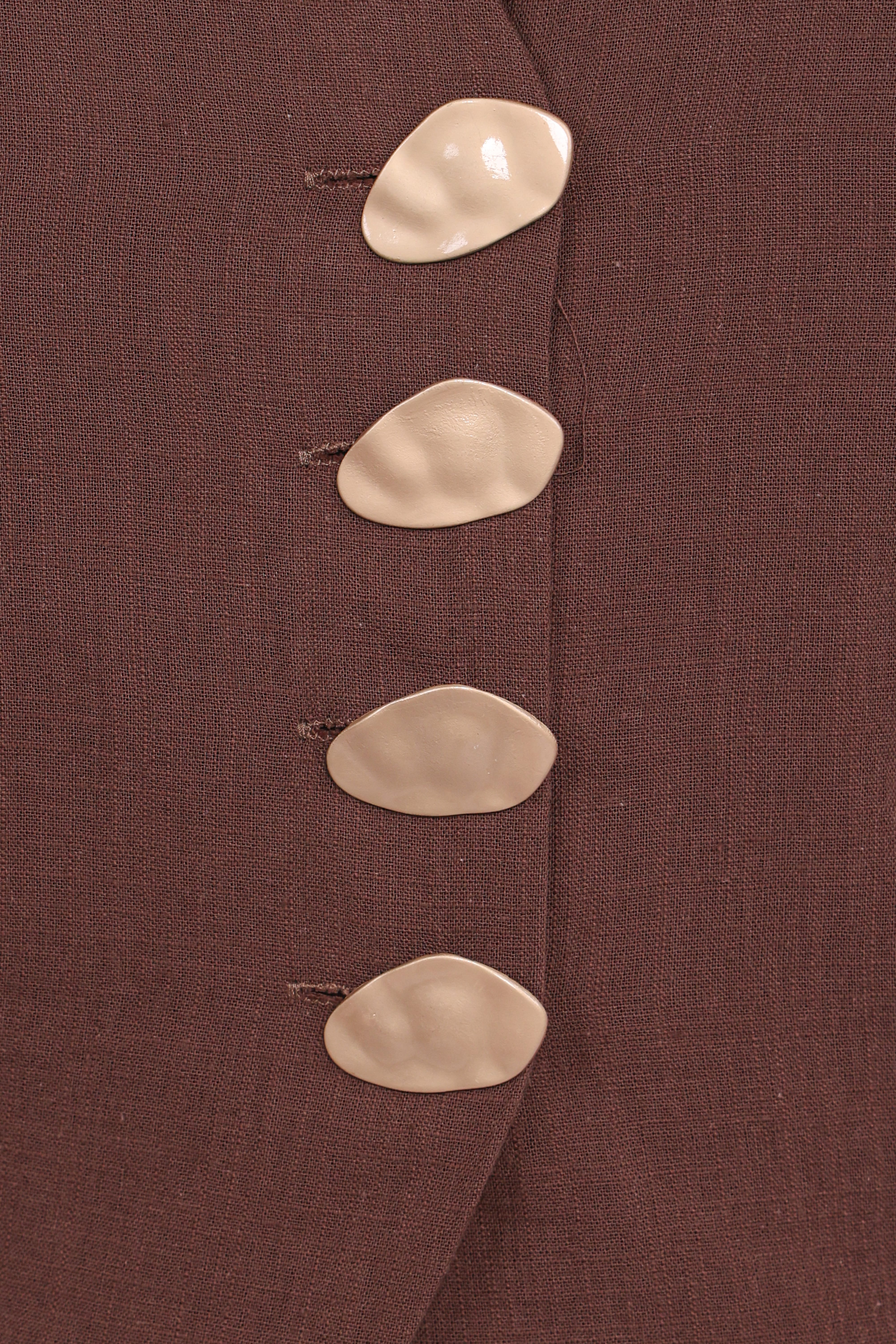 Bethany Satin Pant Set - Brown - Image 6