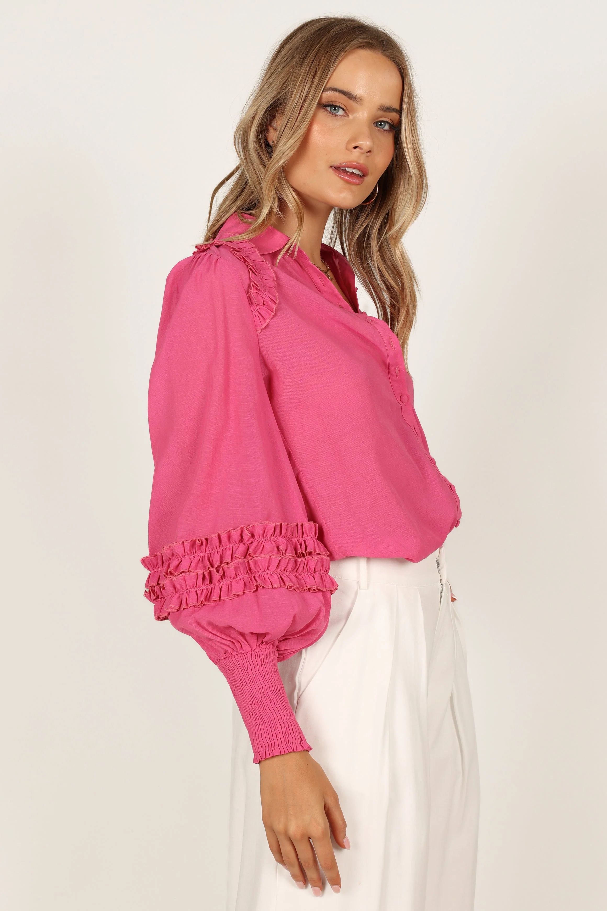 Bettina Shirt - Fuchsia - Image 8