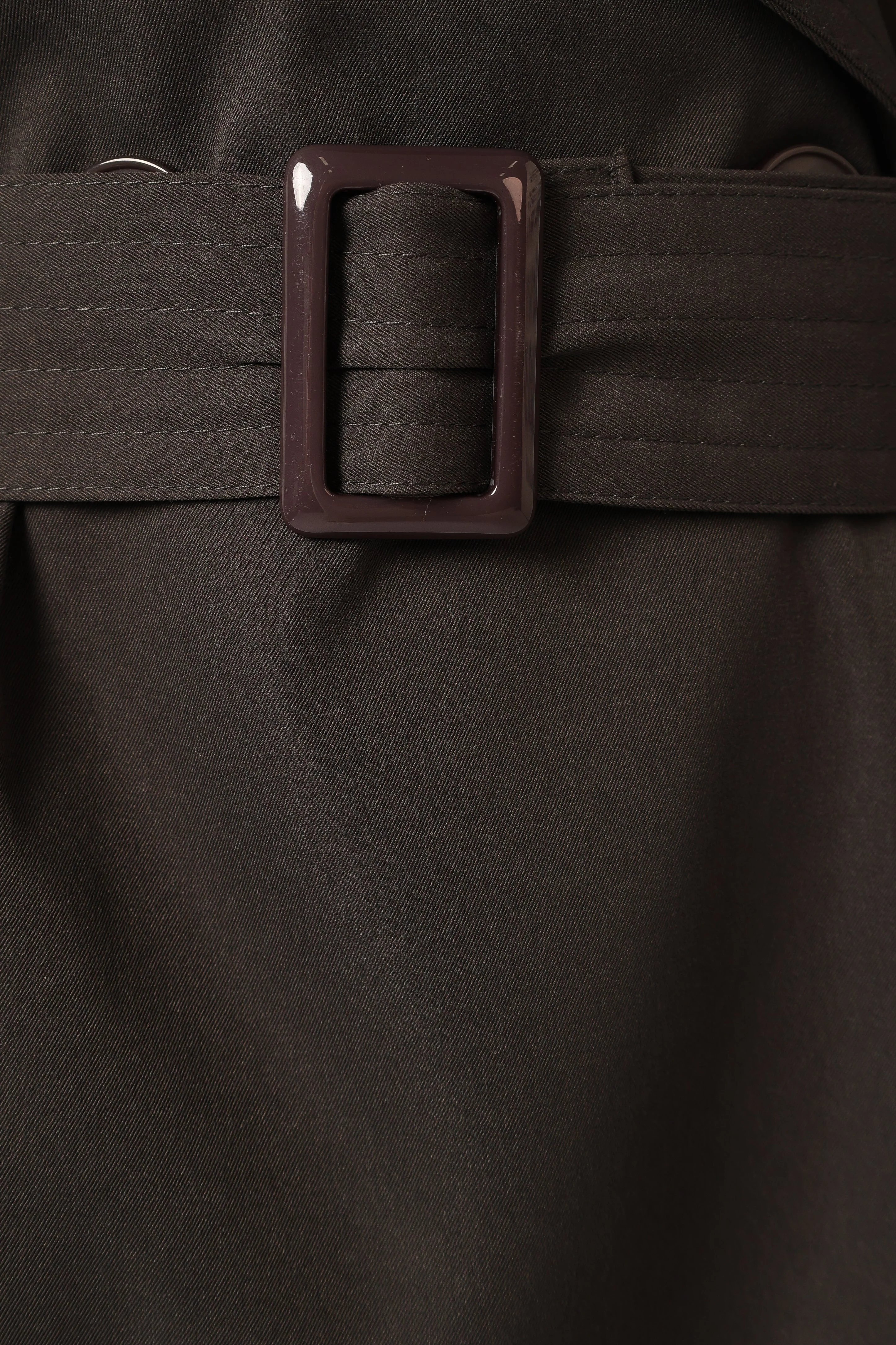 Billy Button Front Trench Coat - Charcoal - Image 9
