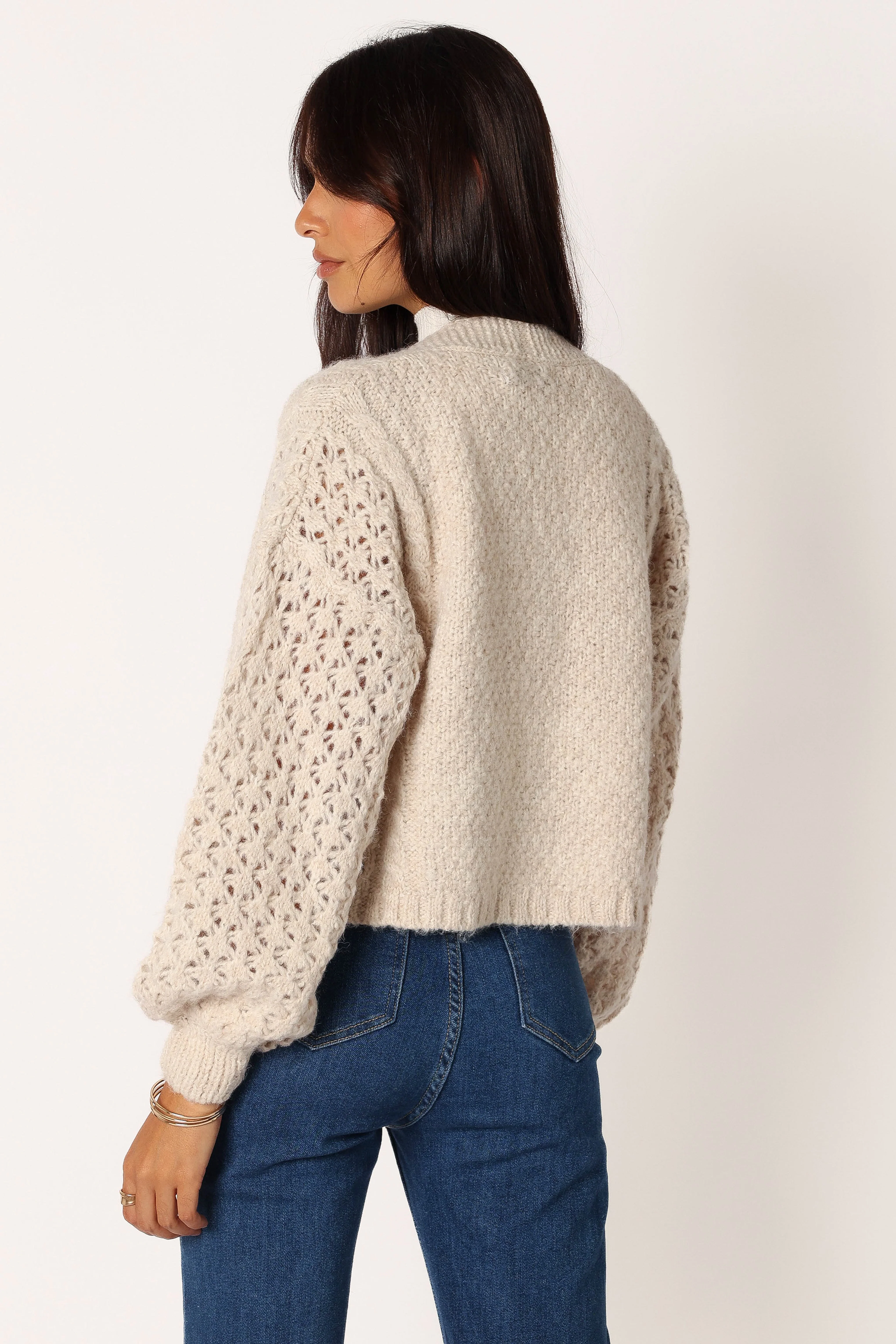 Blakey Cardigan - Cream - Image 4