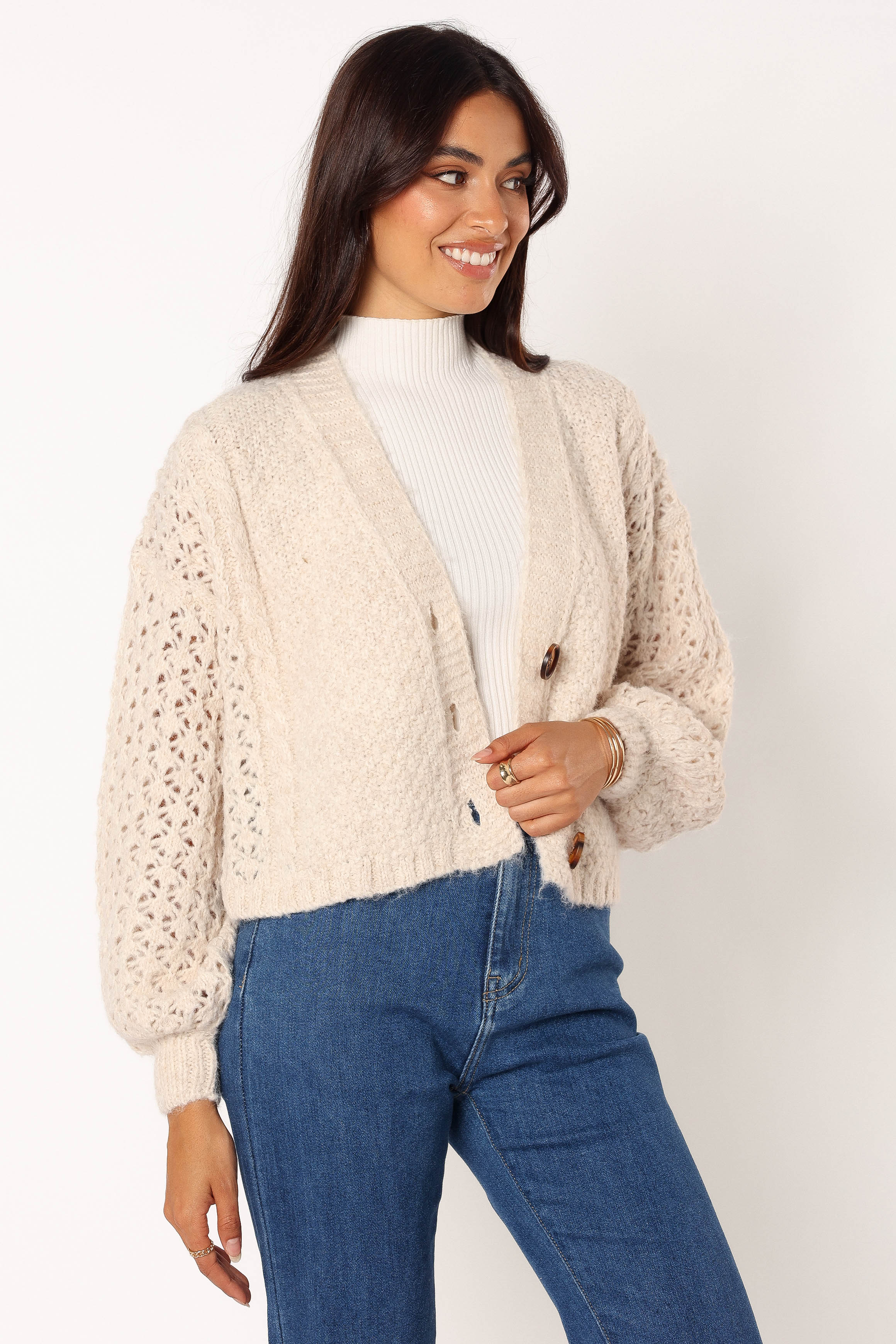 Blakey Cardigan - Cream - Image 5