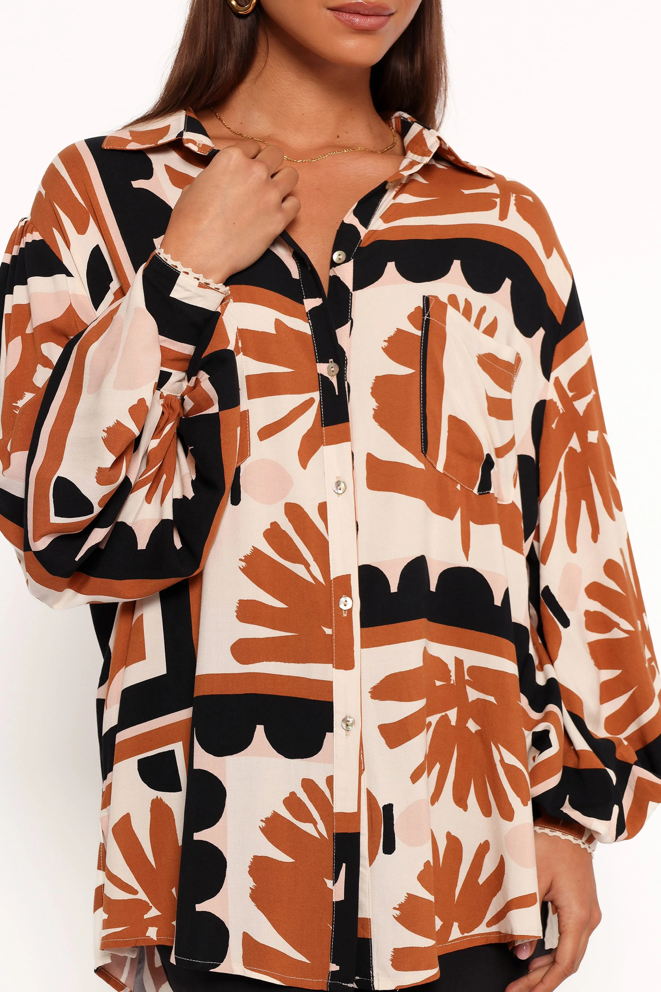 Blaze Shirt - Rust Print - Image 6