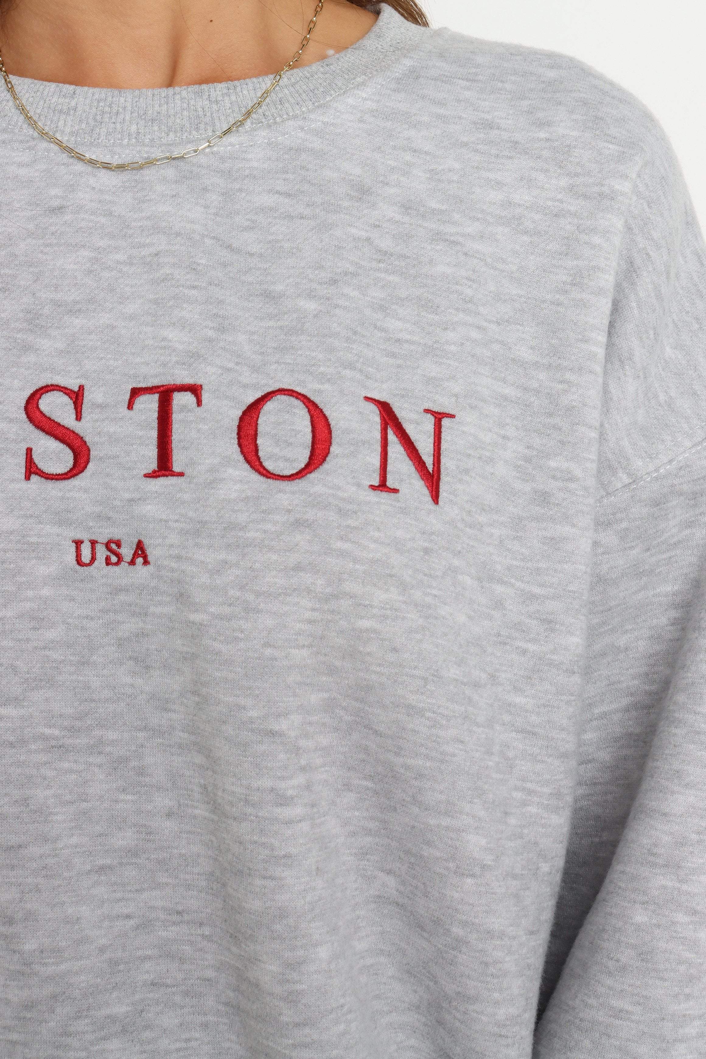 Boston Sweater - Grey - Image 7
