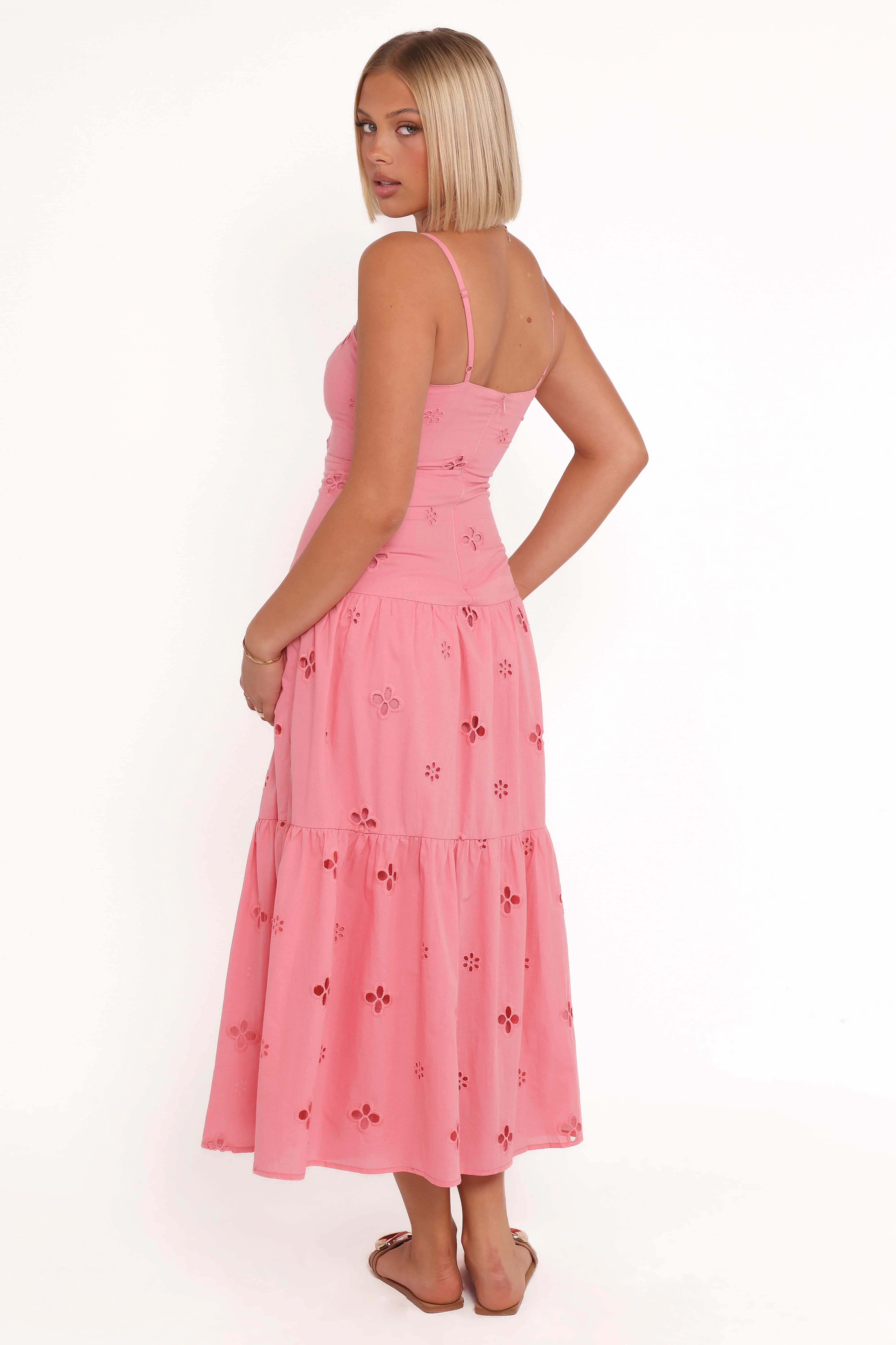 Botanique Midi Dress - Rose Broderie - Image 2