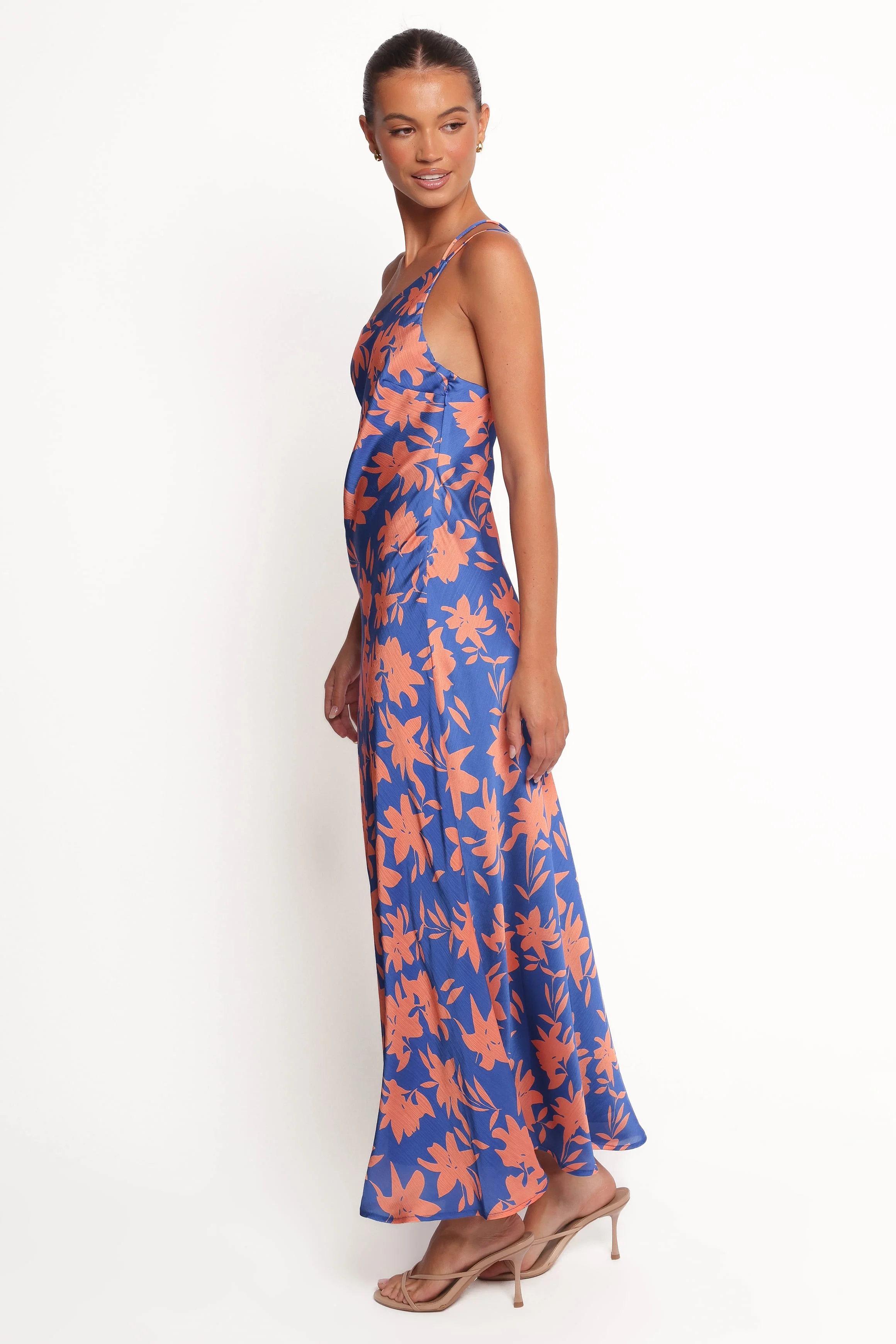Bottie Maxi Dress - Blue/Orange Floral - Image 4