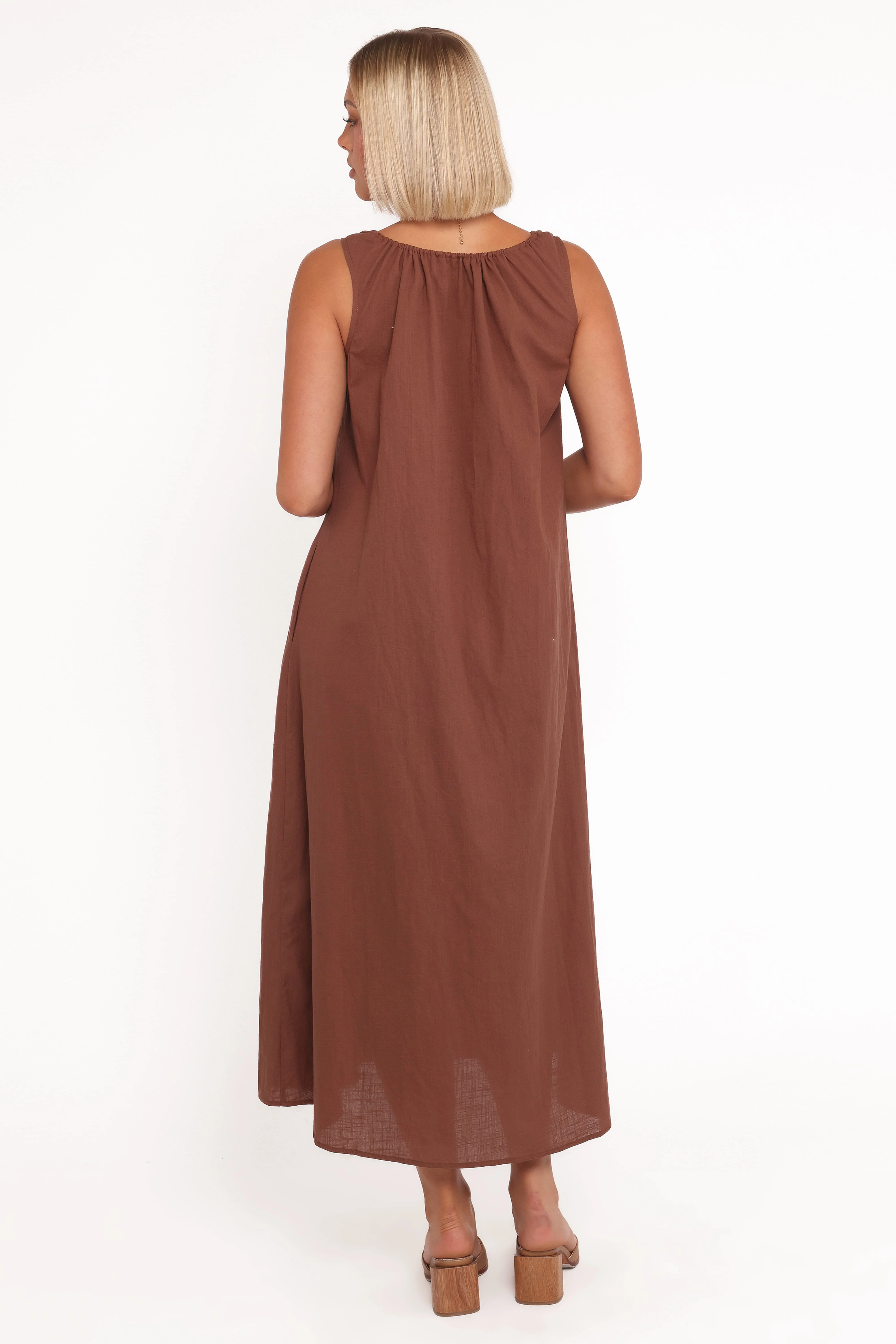 Bowman Maxi Dress - Chocolate Brown - Image 5
