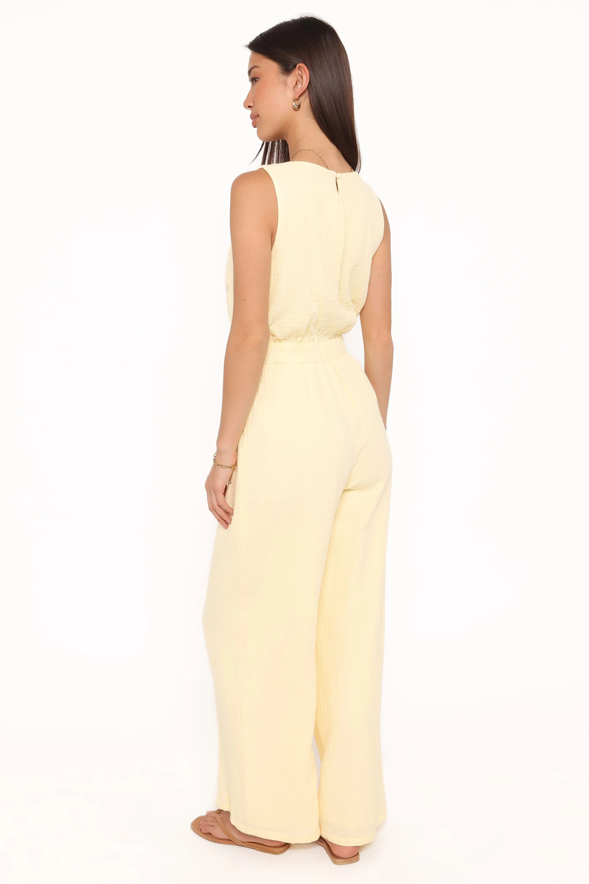 Brenna Cotton Jumpsuit - Baby Yellow - Image 4