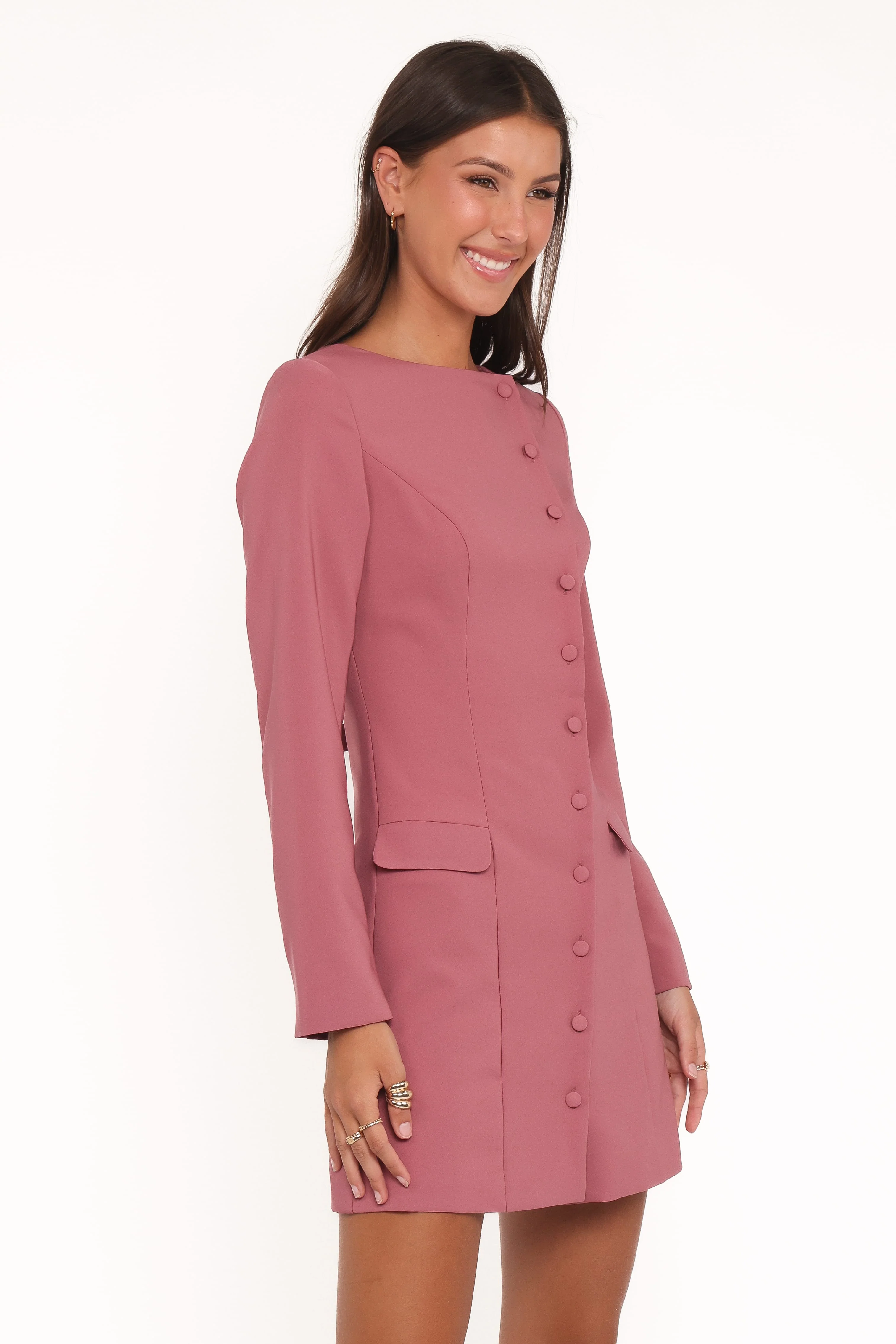 Brenton Mini Dress - Mauve - Image 3