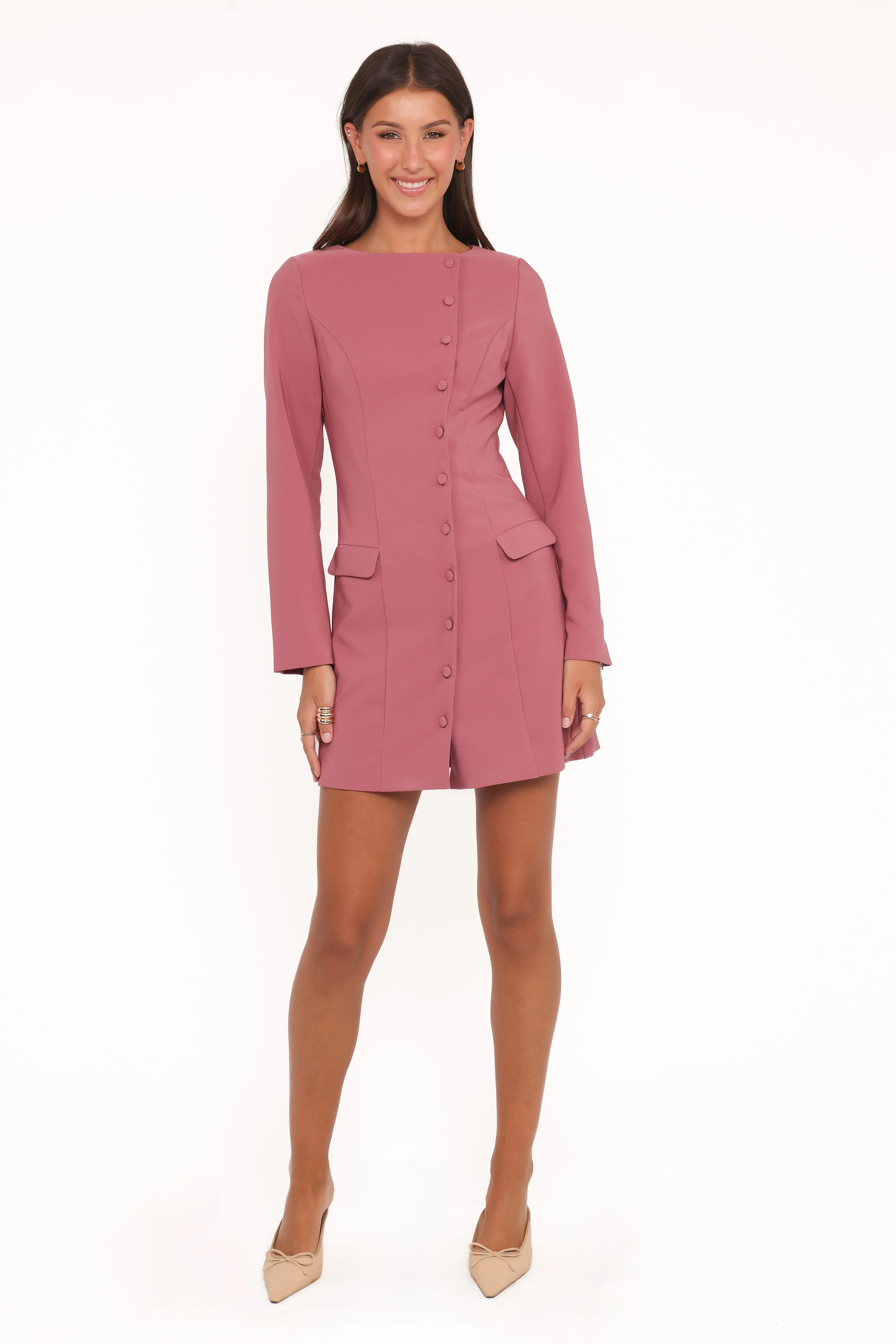 Brenton Mini Dress - Mauve - Image 7